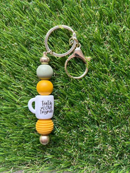 Sleutelhanger "Teach, love, inspire"