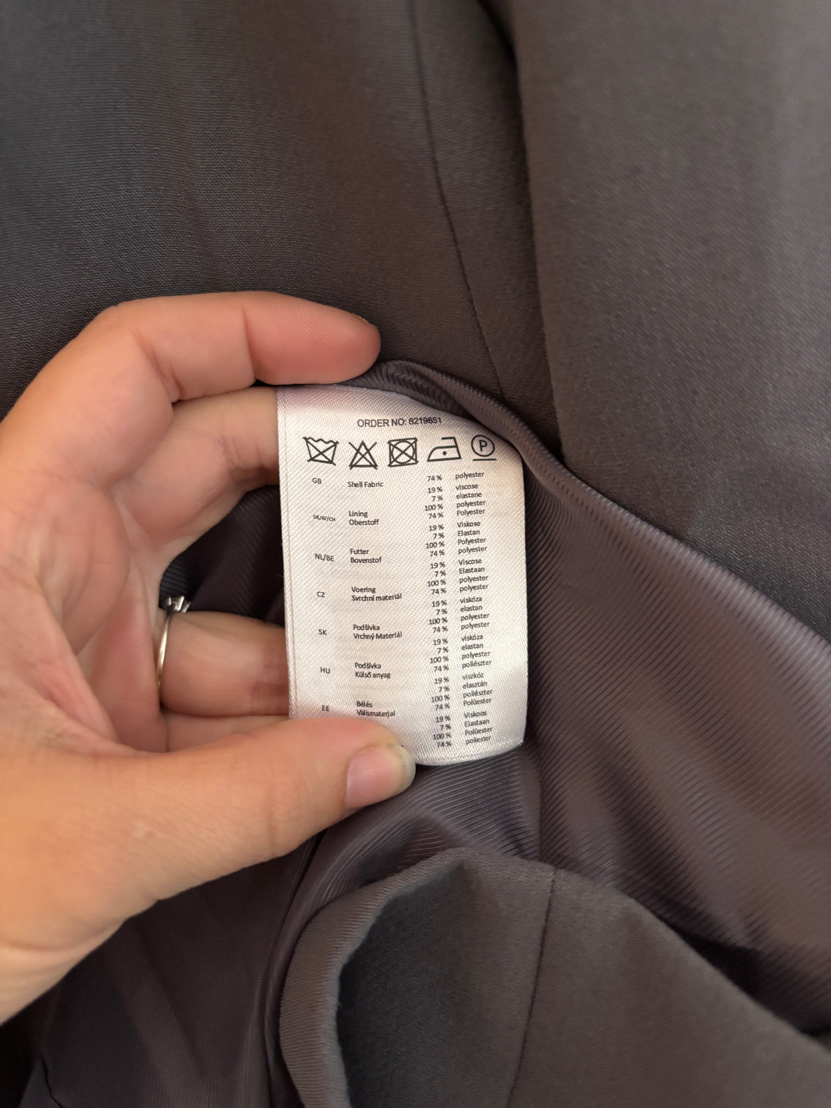 Donkergrijze blazer | PageOne | 44