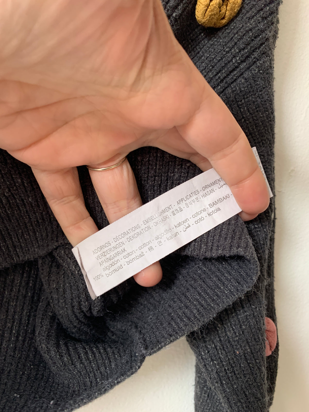 Donkergrijze trui | Zara | 92