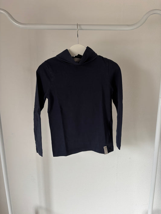 Marineblauwe basic longsleeve