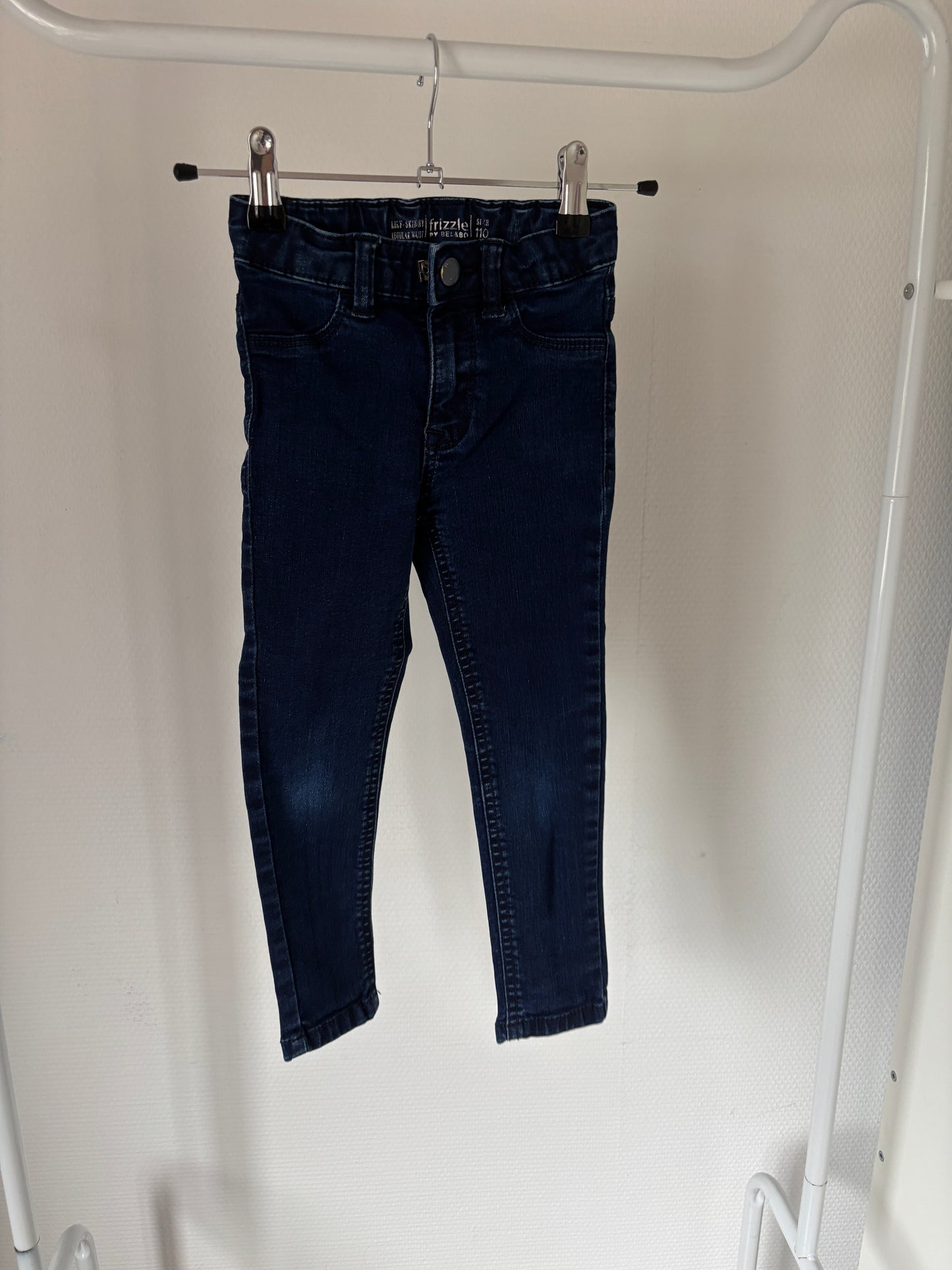Donkerblauwe skinny jeansbroek