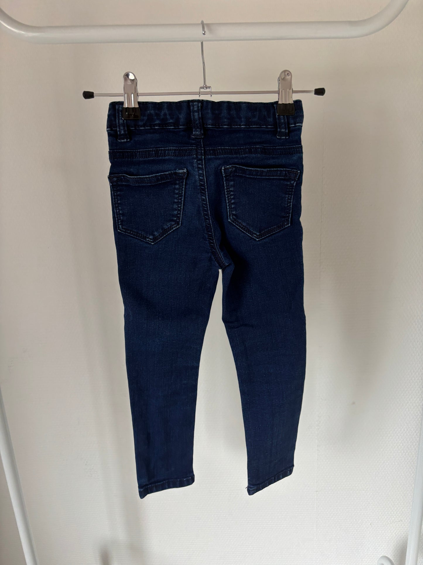 Donkerblauwe skinny jeansbroek