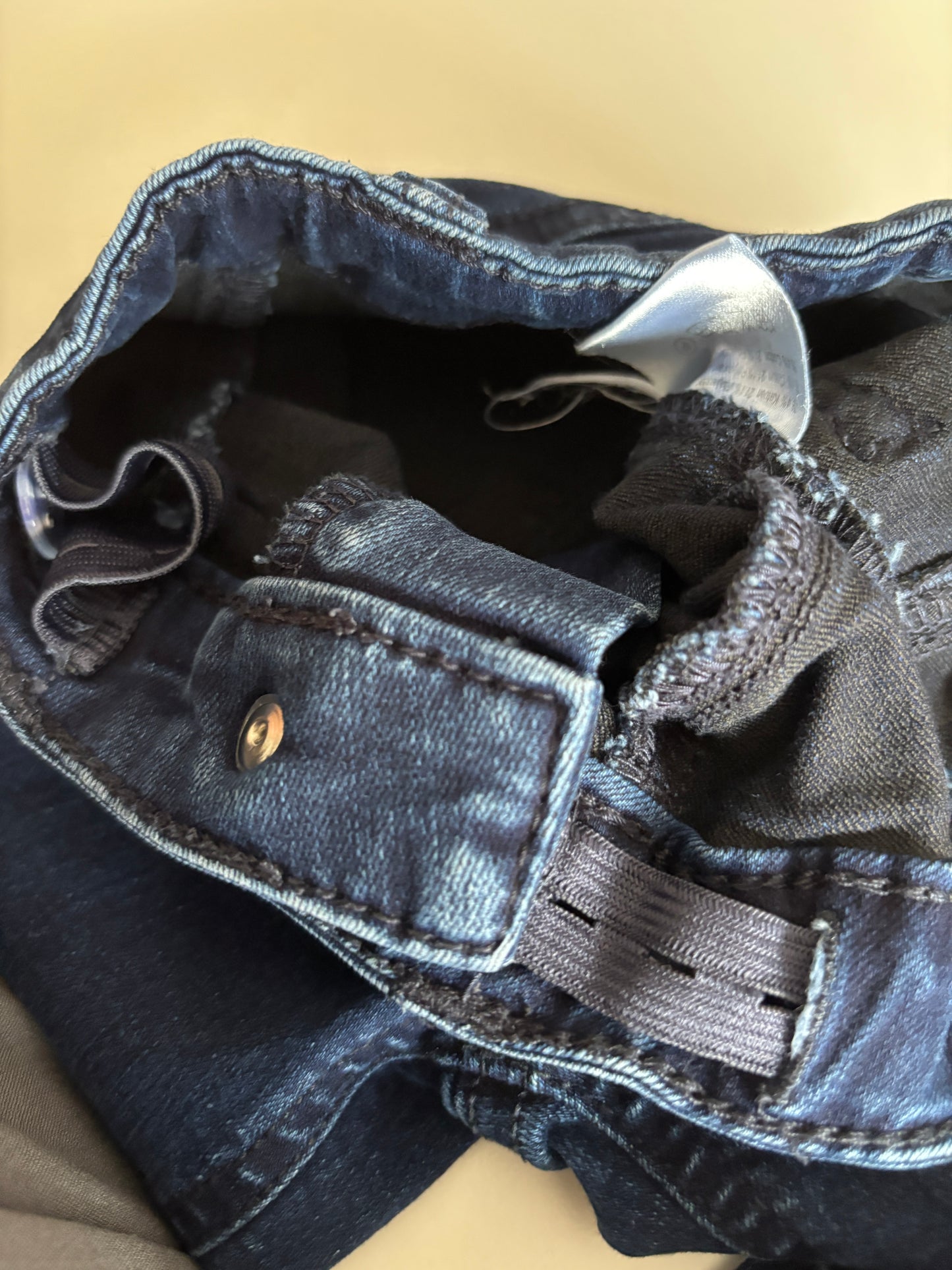 Donkerblauwe skinny jeansbroek