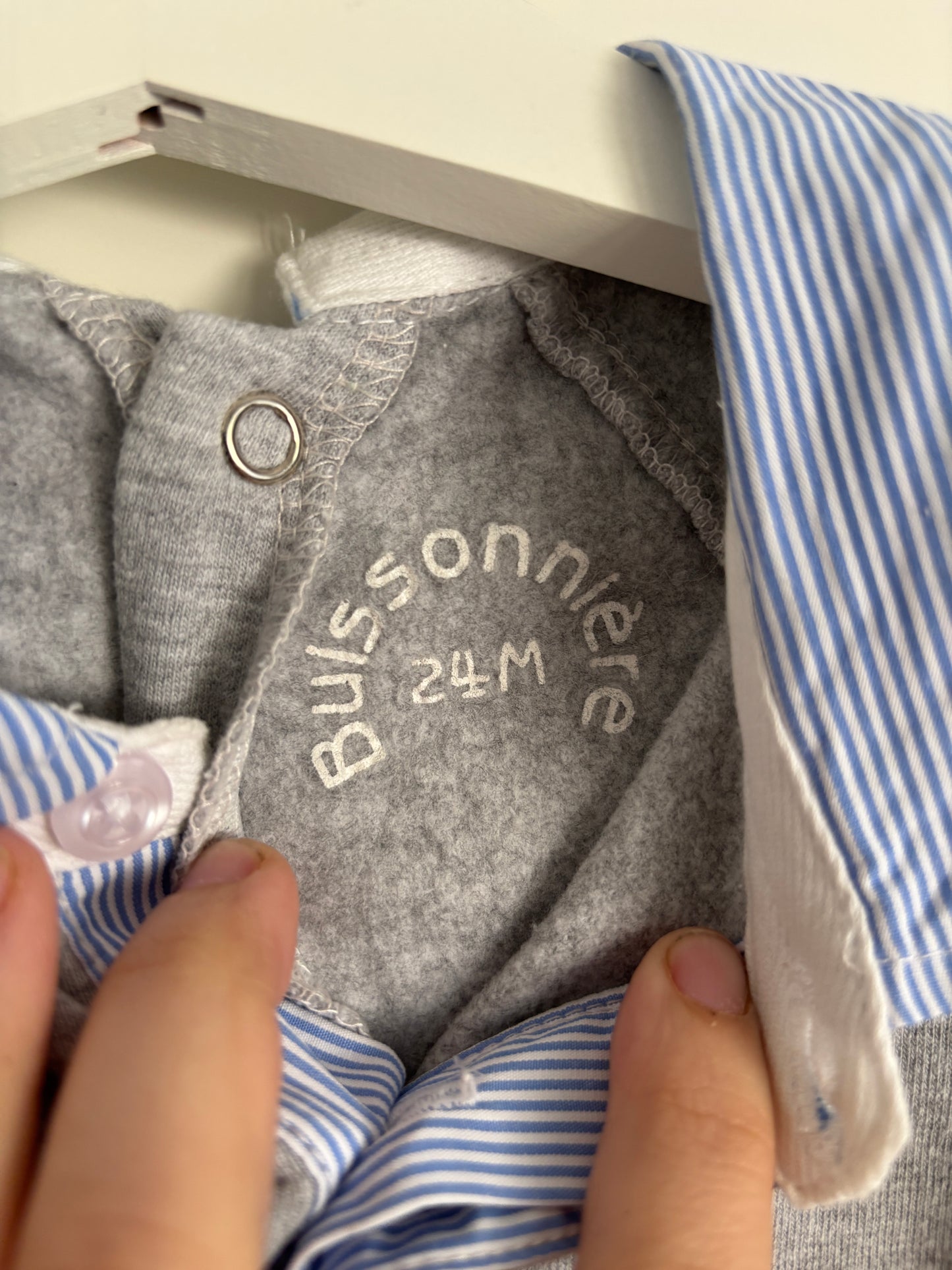 Grijze eendelige pyjama