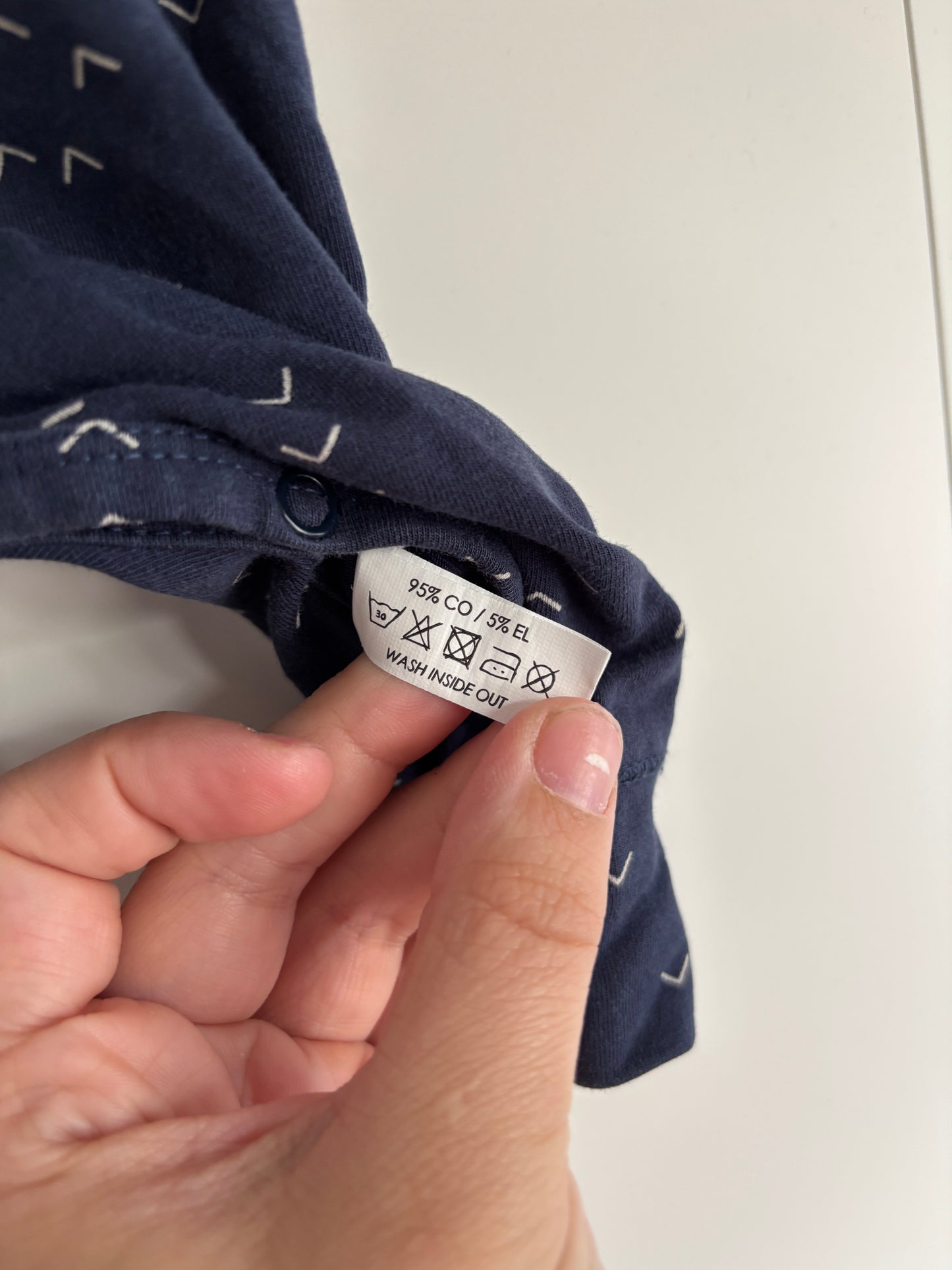 Marineblauw boxpakje