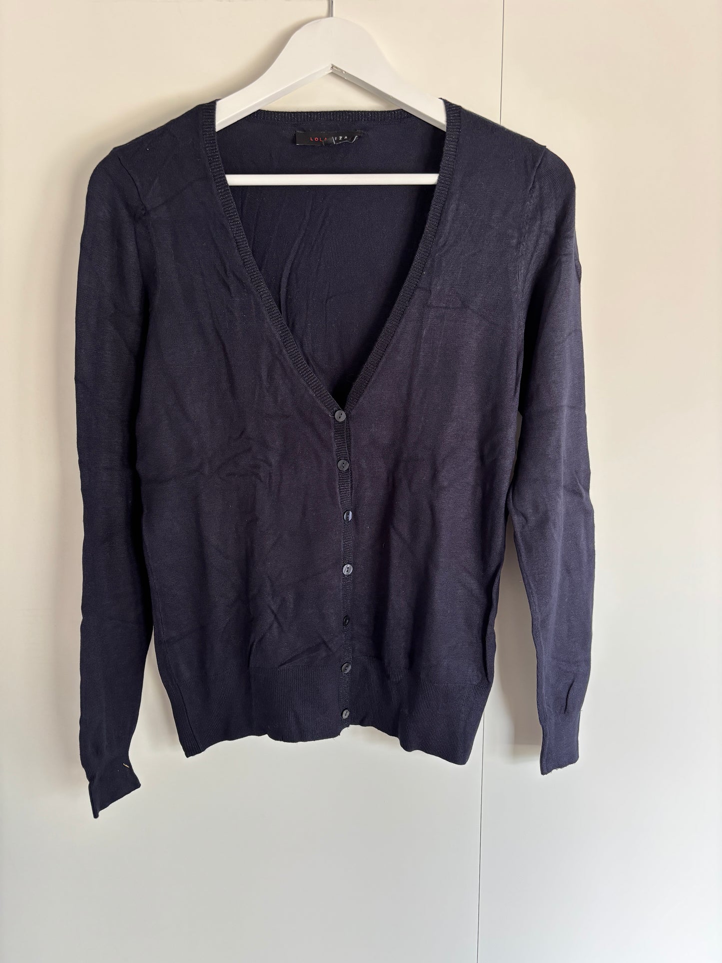 Marineblauwe cardigan