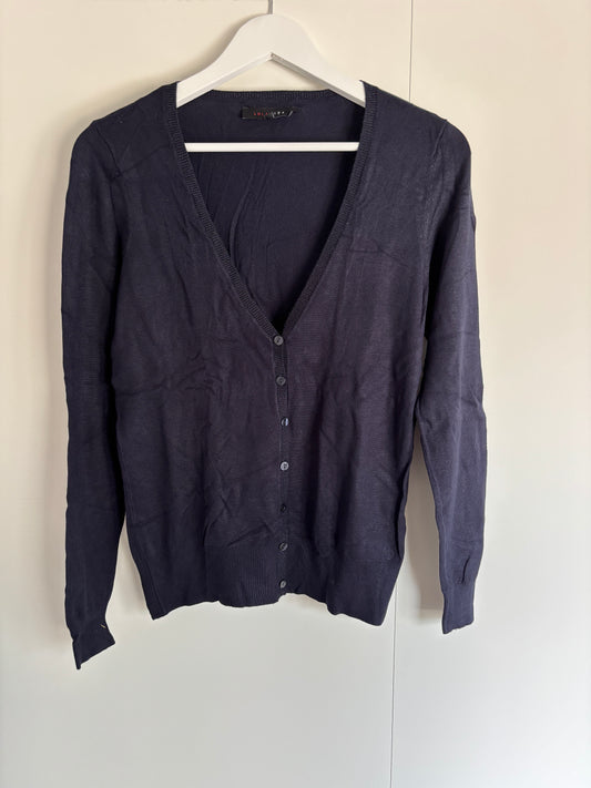 Marineblauwe cardigan