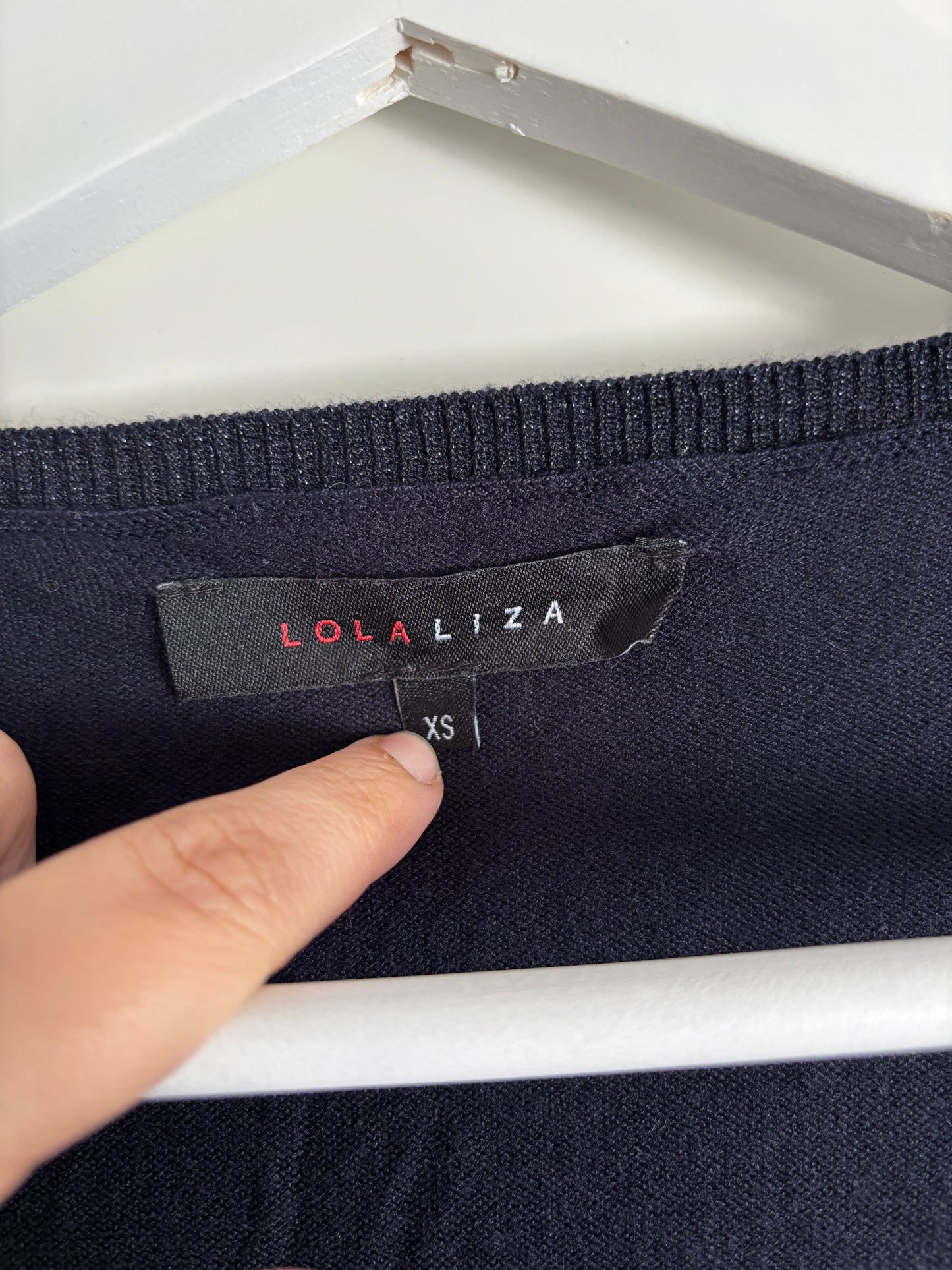 Marineblauwe cardigan