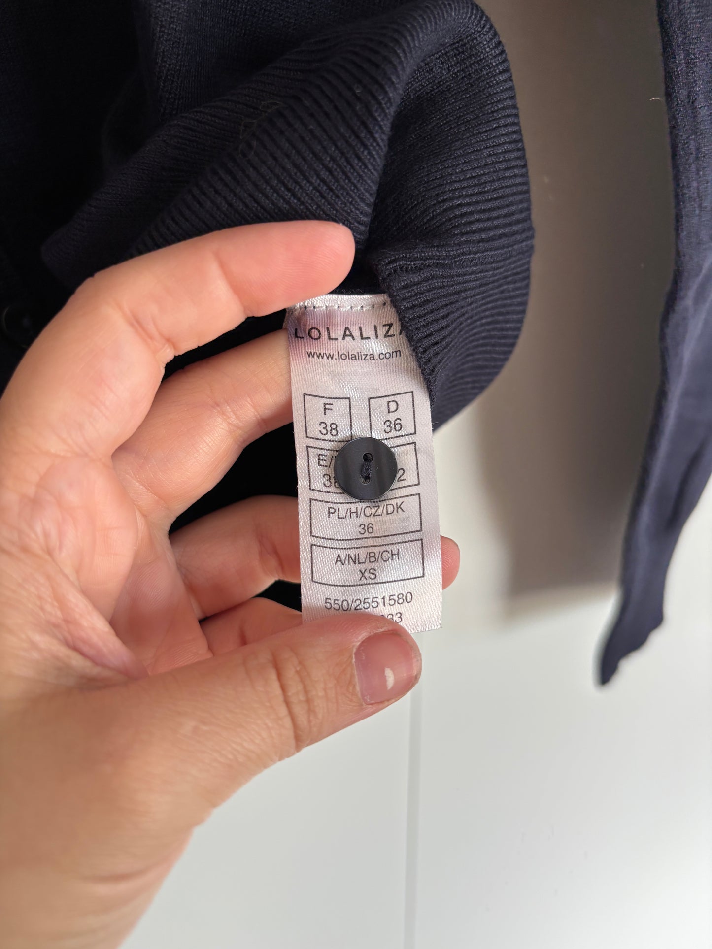 Marineblauwe cardigan