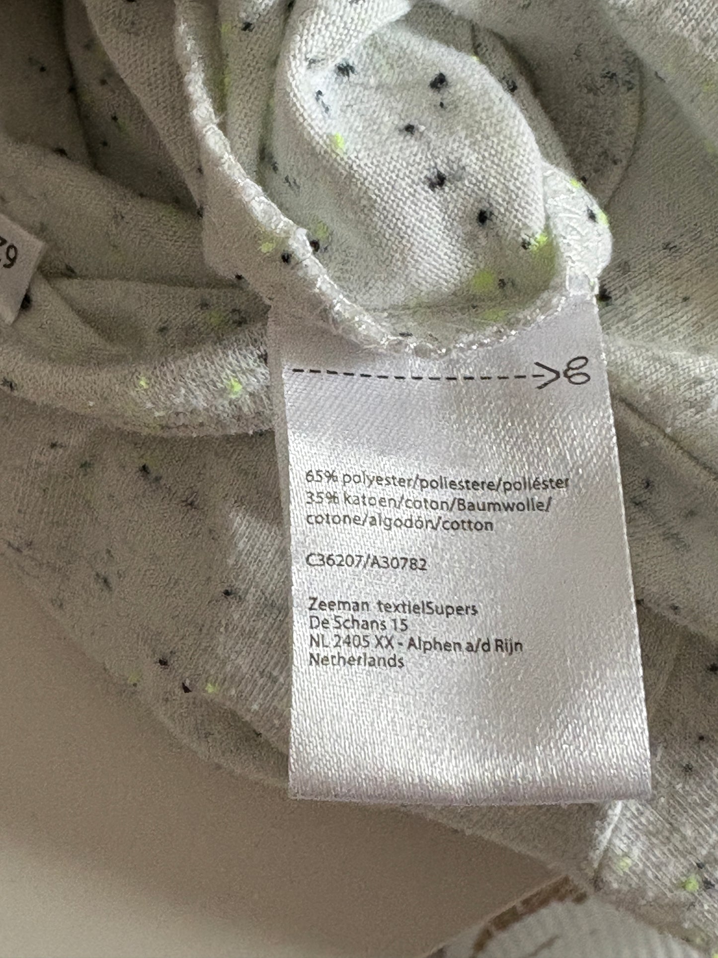 Gestippelde eendelige pyjama