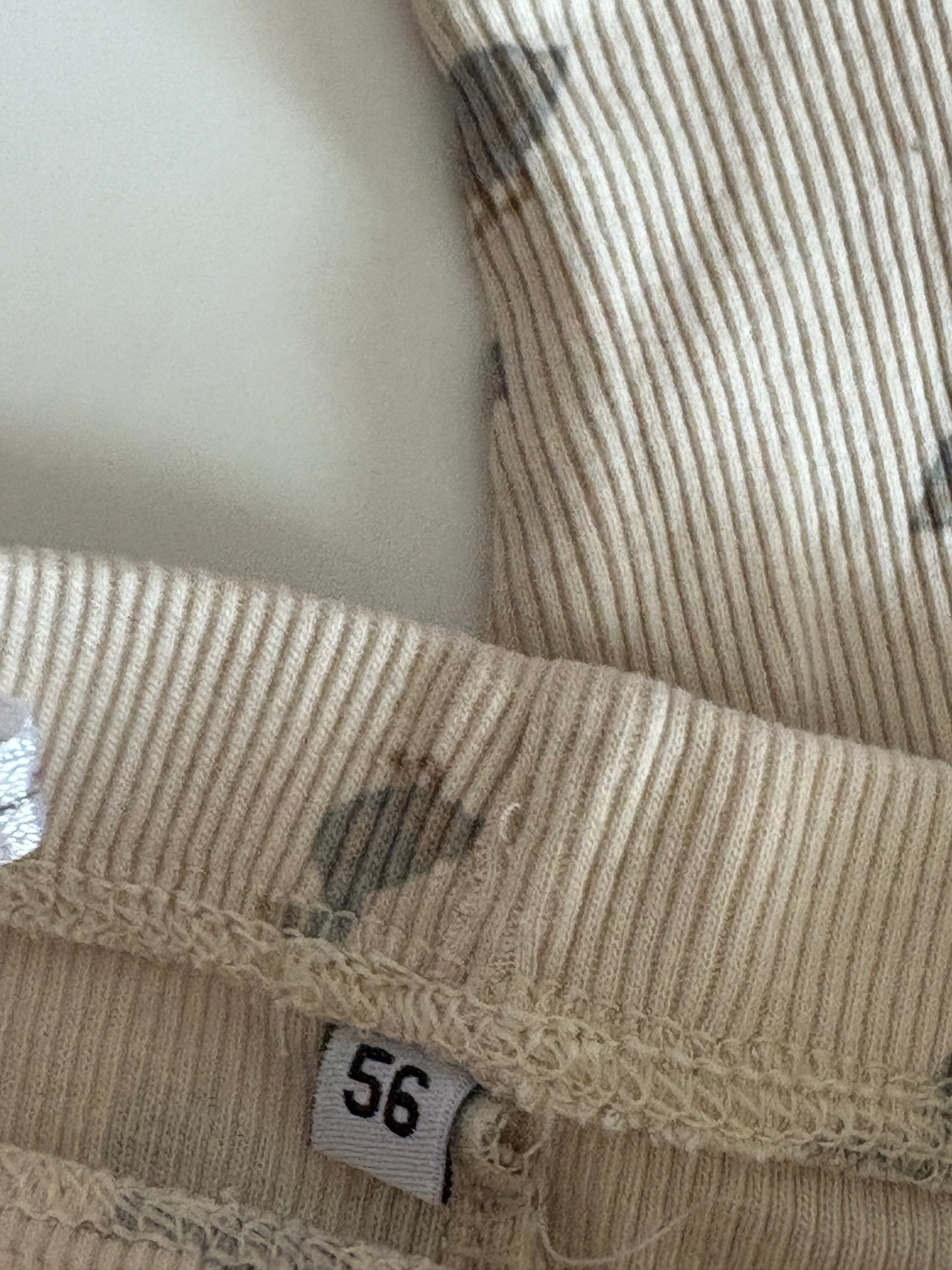 Ribsetje met ganzen: romper met lange mouwen en broekje