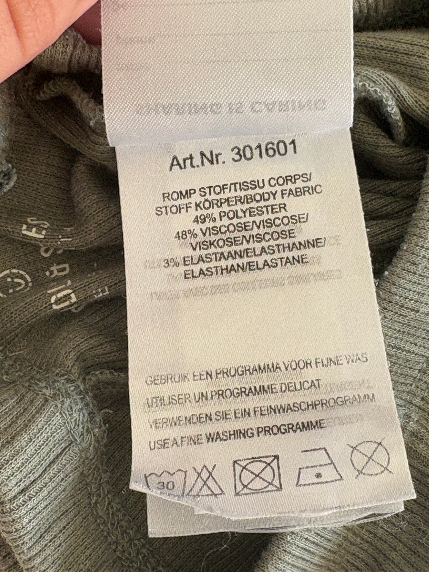 Setje "Oh Boy.": longsleeve en ribbroekje