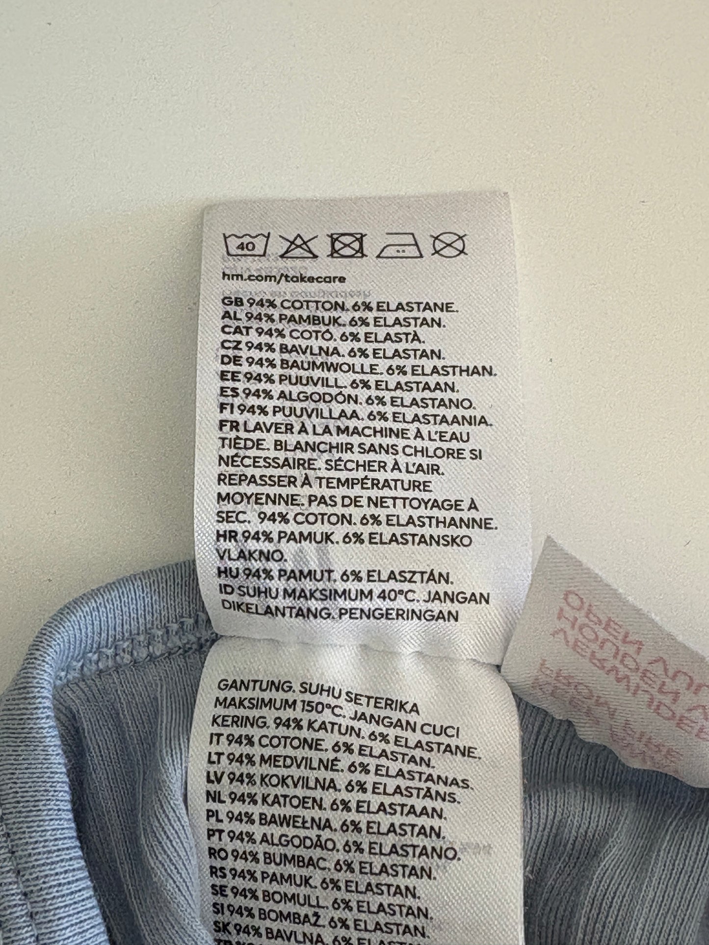 Lichtblauw zomerboxpakje