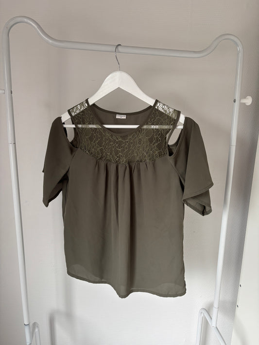 Khaki blouse