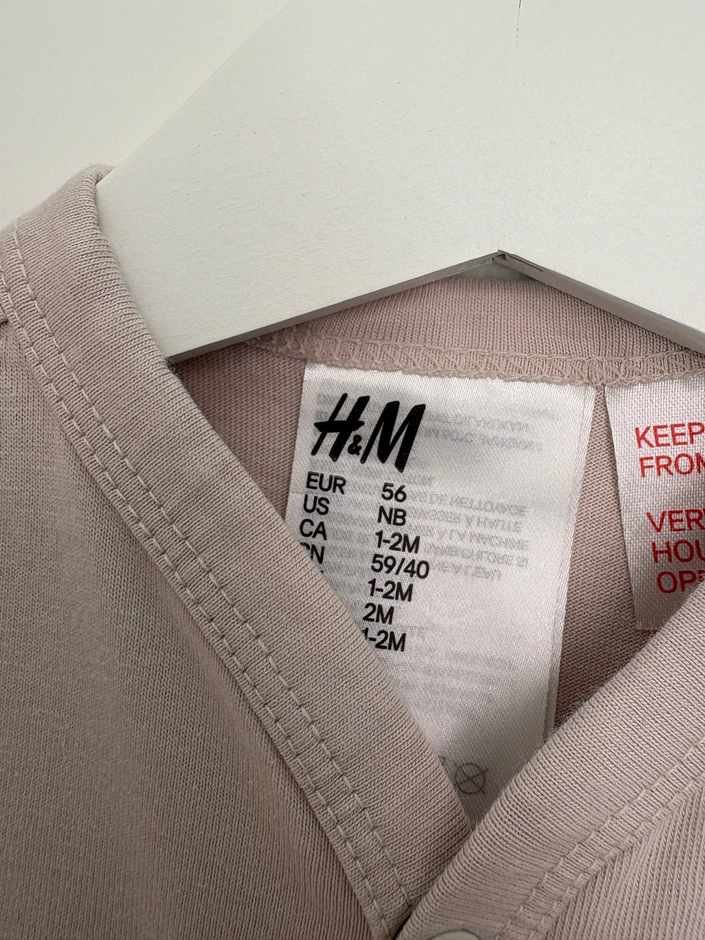 Oudroze eendelige pyjama