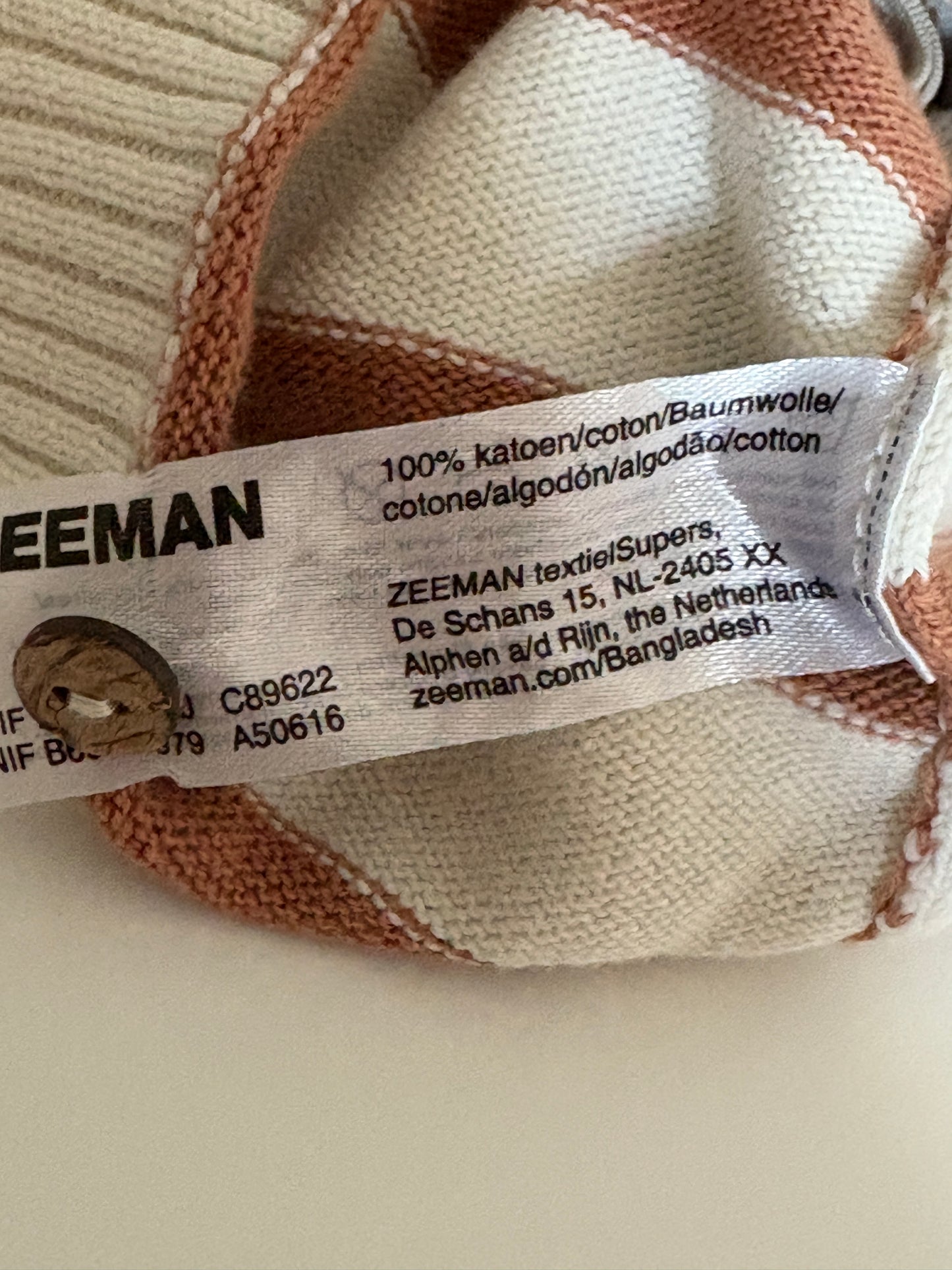 Setje: gestreept overslagtruitje en ribbroekje