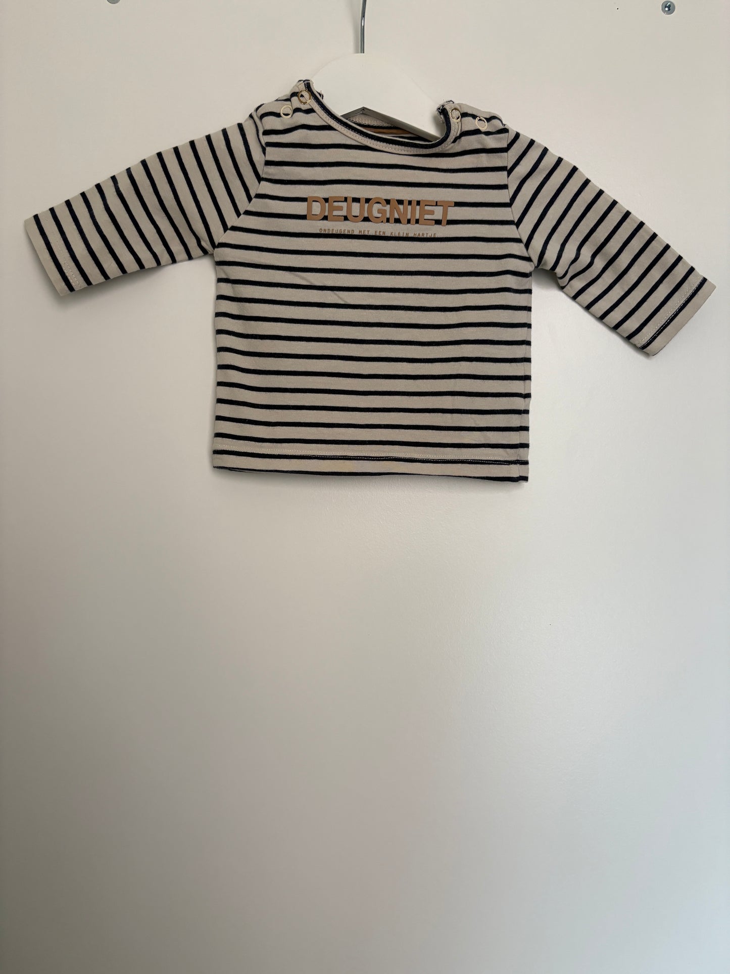 Gestreepte longsleeve "Deugniet"