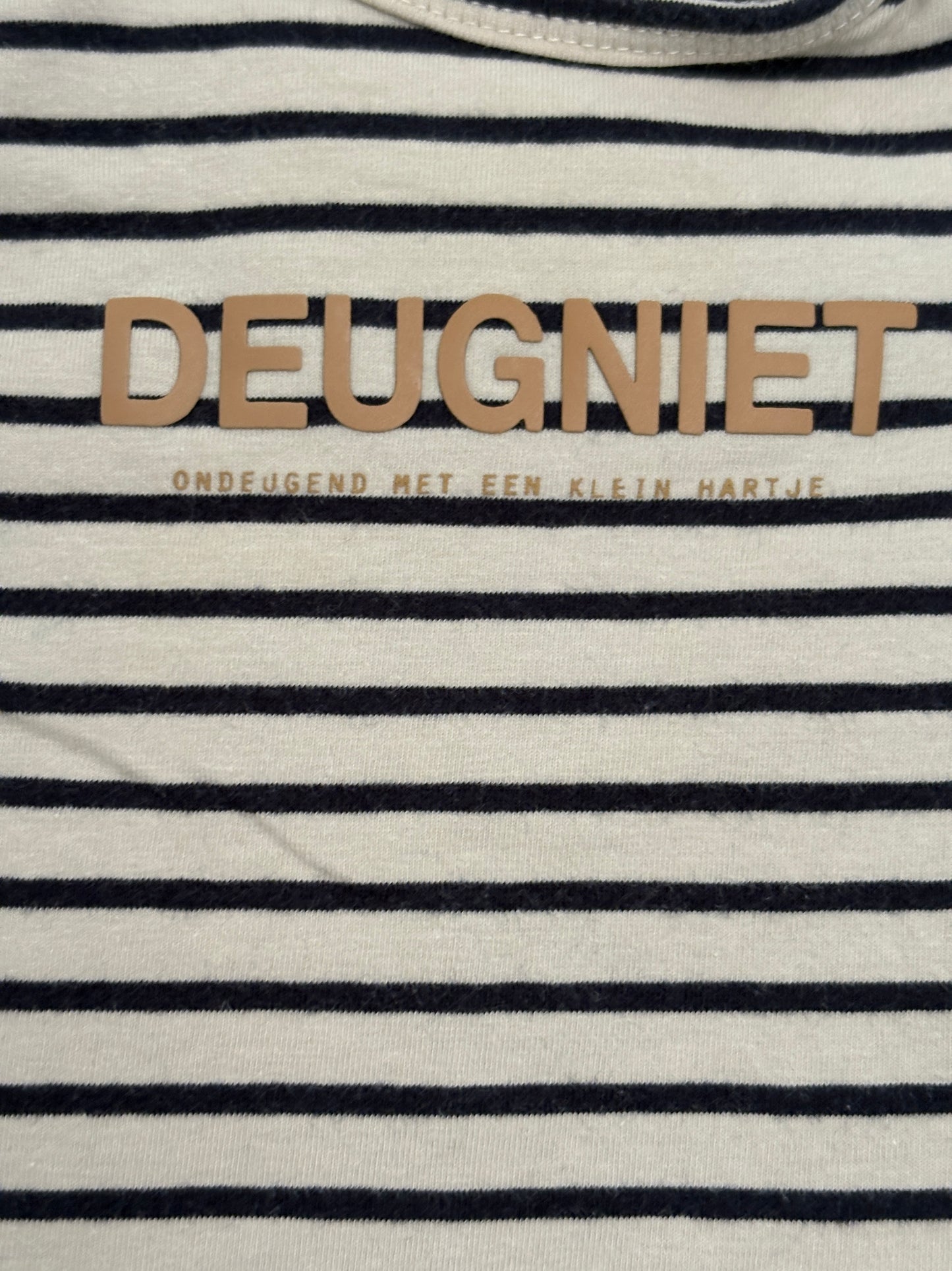 Gestreepte longsleeve "Deugniet"