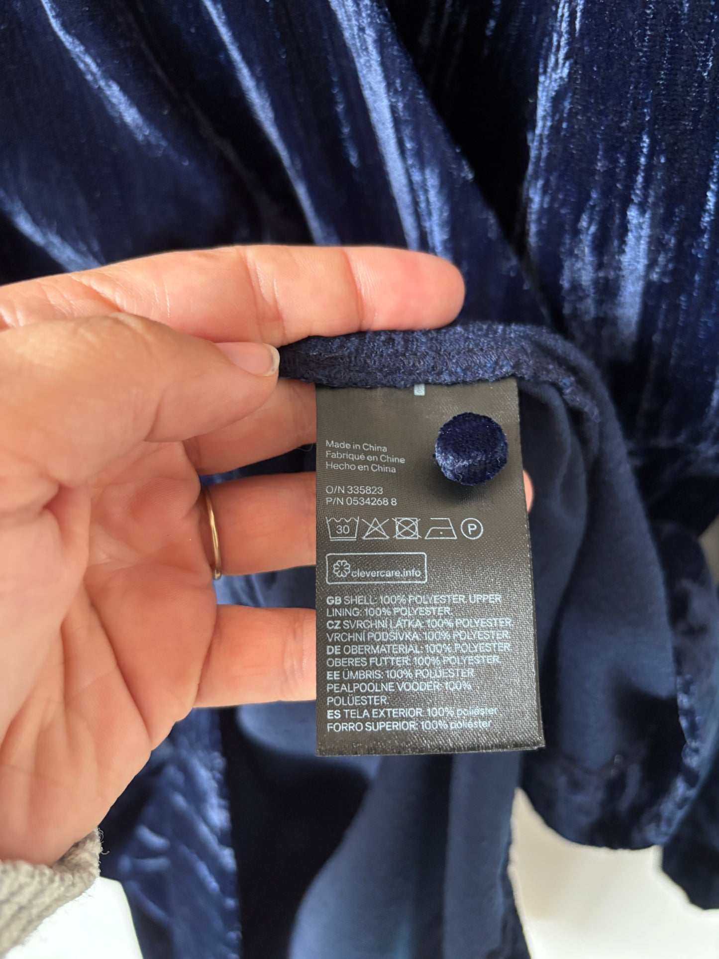 Marineblauwe jurk | H&M | S
