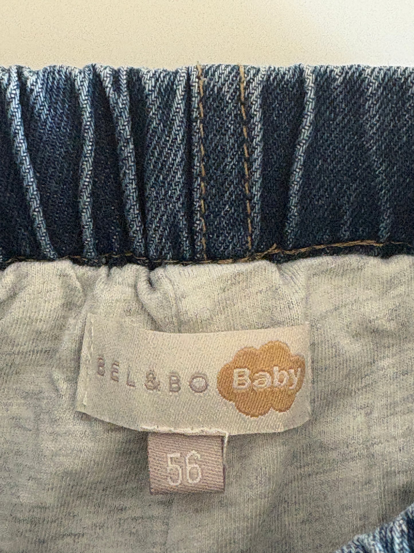 Setje: geruite hemdje en jeansbroekje