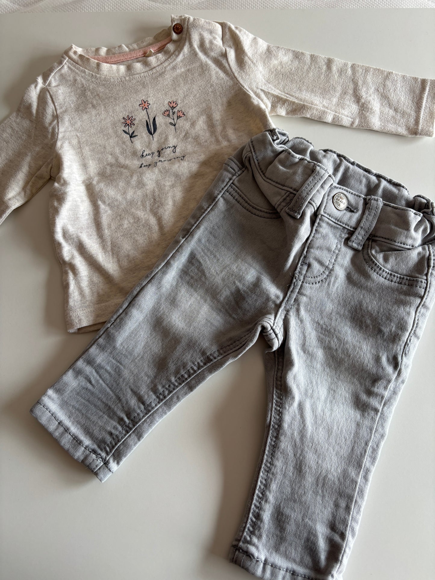 Setje met bloemetjes