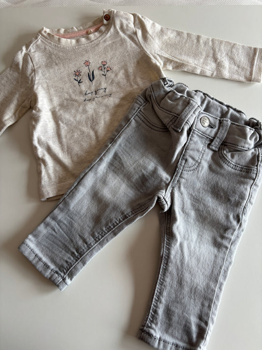 Setje met bloemetjes