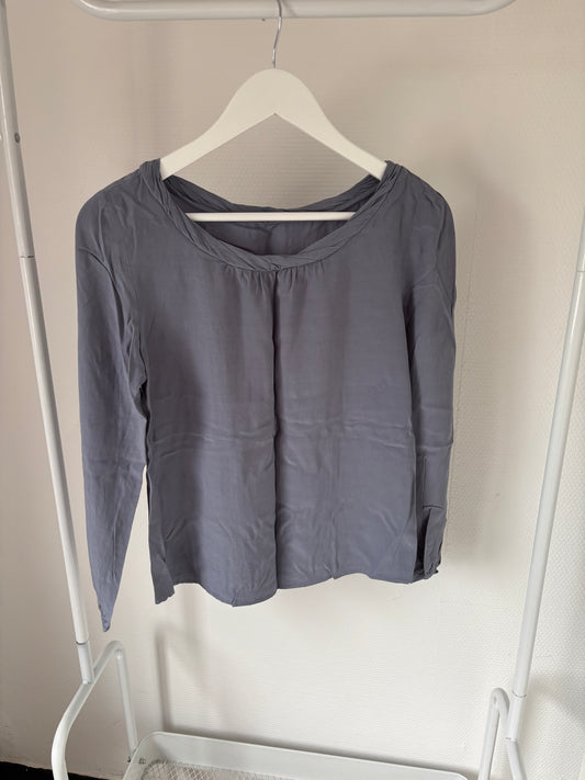Blauwegrijze blouse