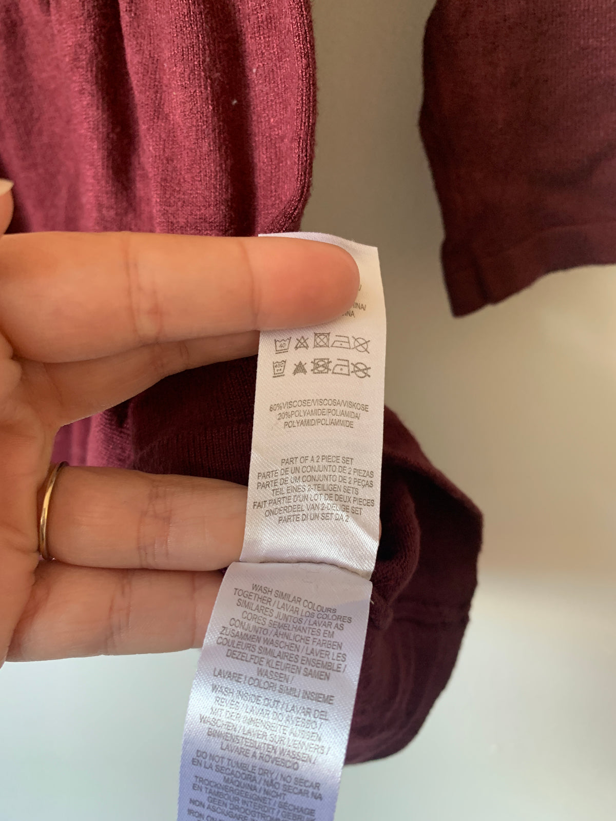 Wijnrood jurkje | Primark | 98