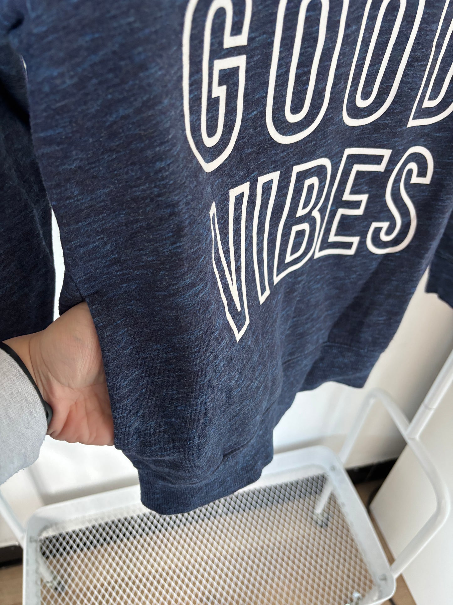 Marineblauwe sweater