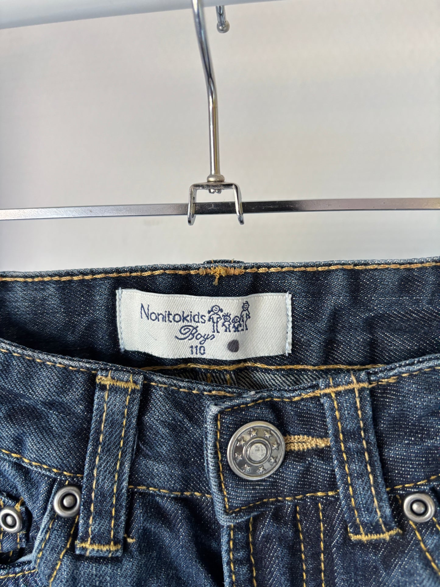 Donkerblauwe jeansbroek
