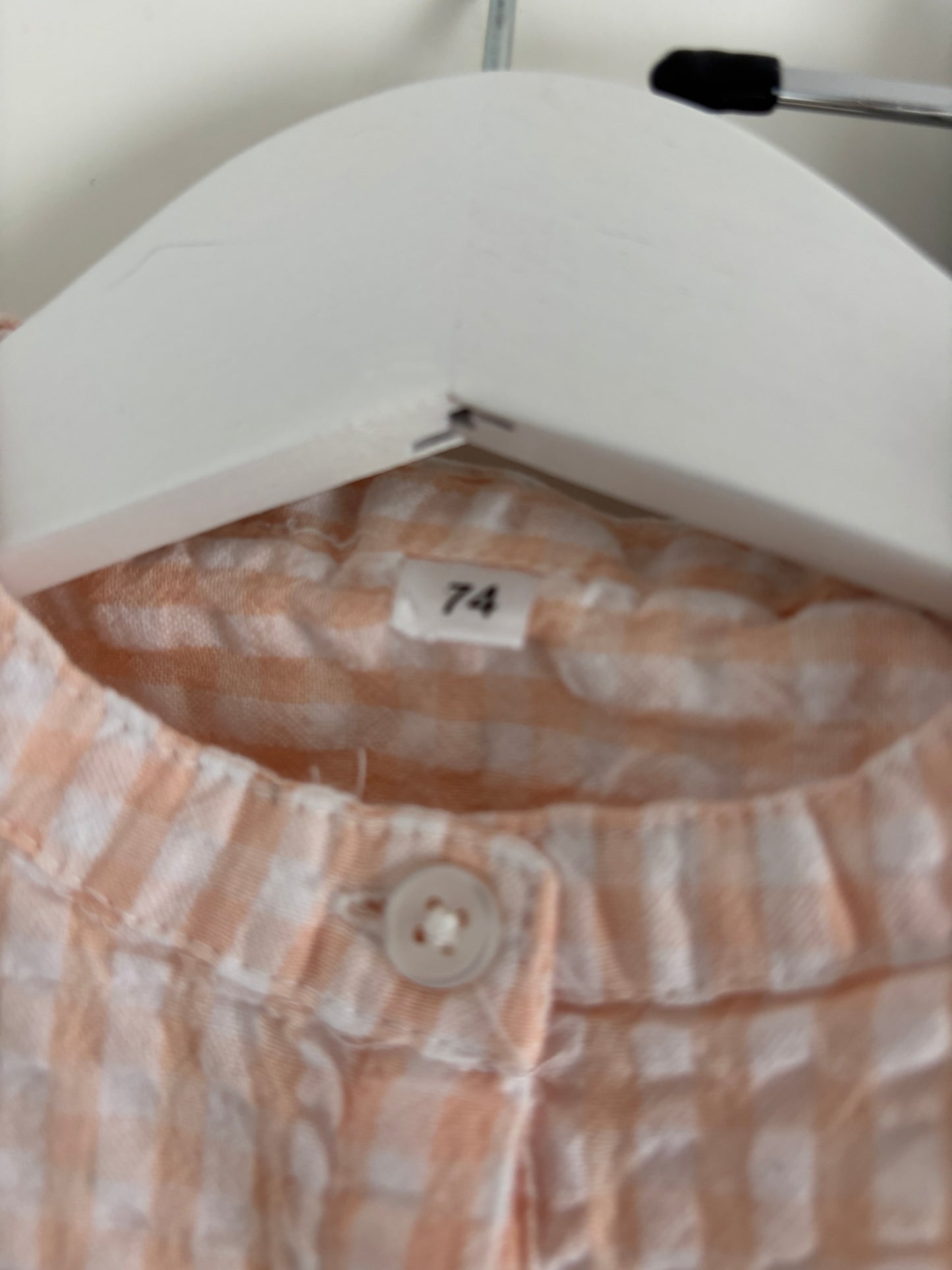 Setje: geruite hemdje en jeansbroek