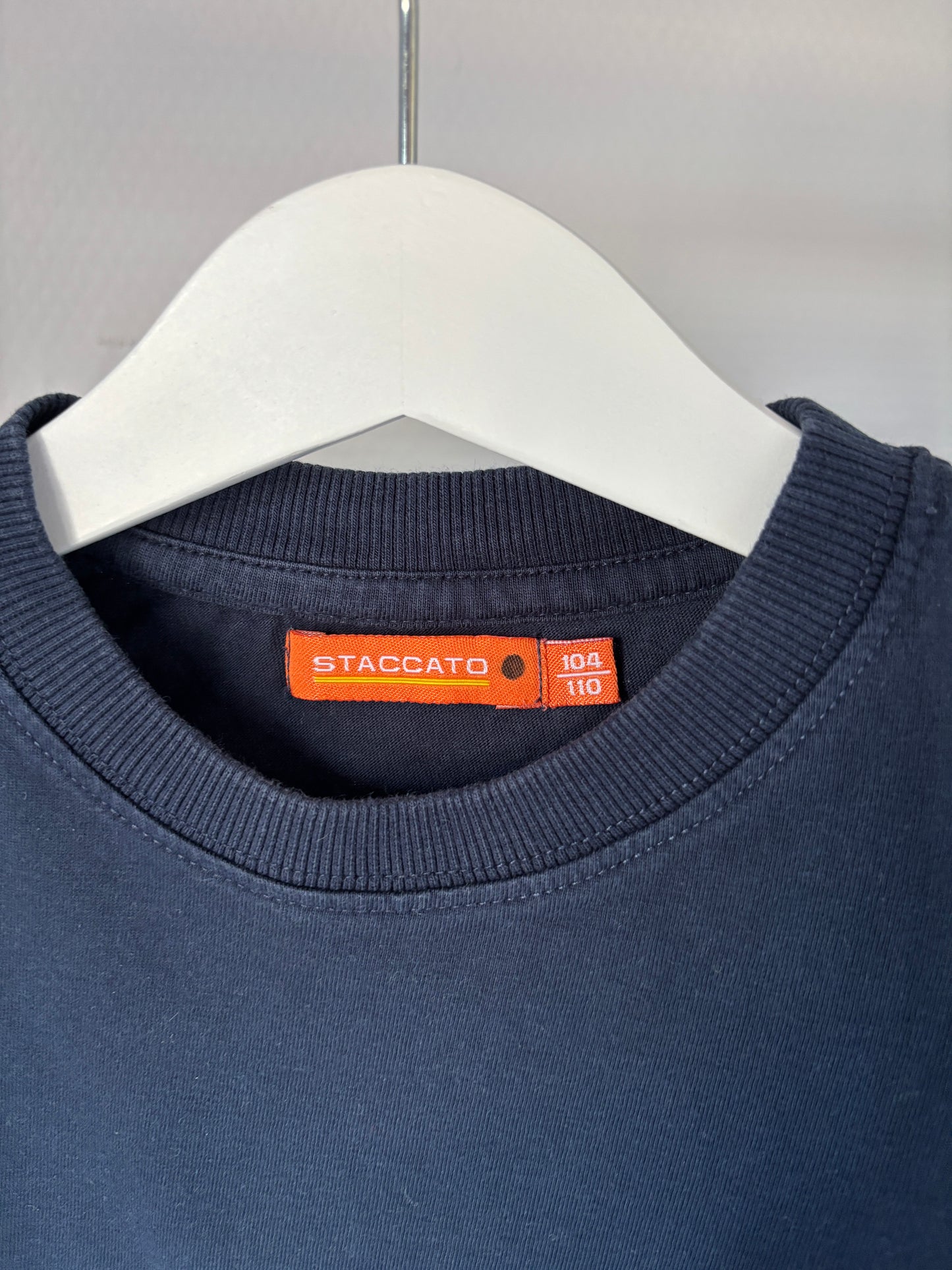 Marineblauwe basic longsleeve