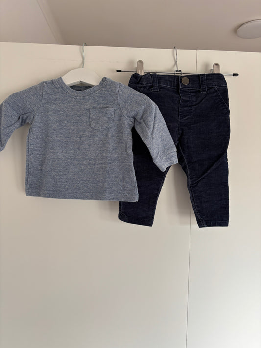 Setje: longsleeve en jeansbroek