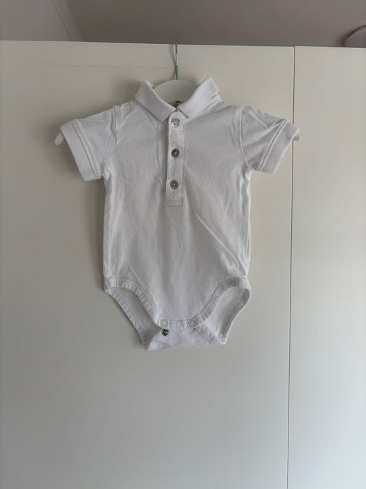 Witte romper met korte mouwen