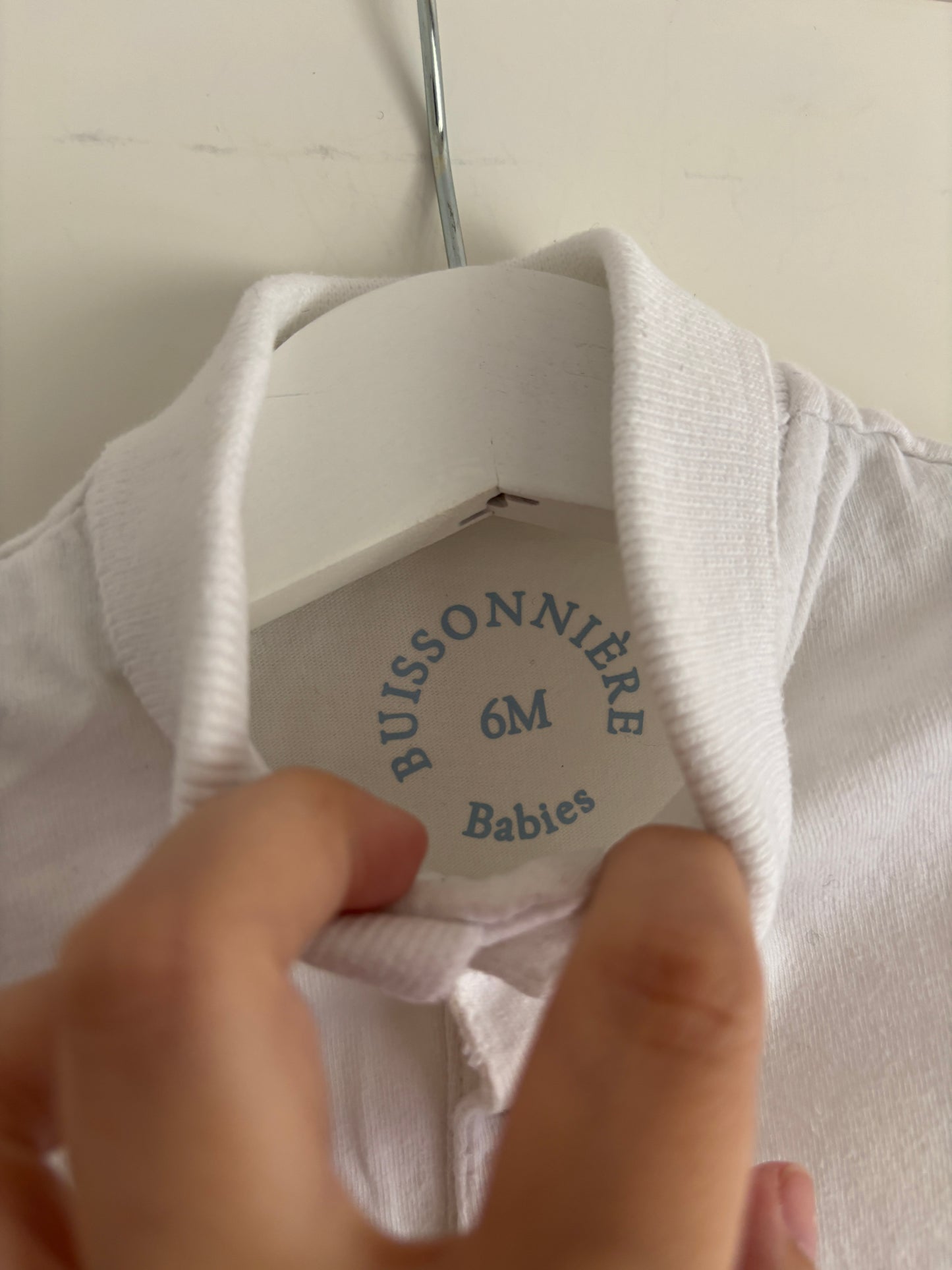 Witte romper met korte mouwen