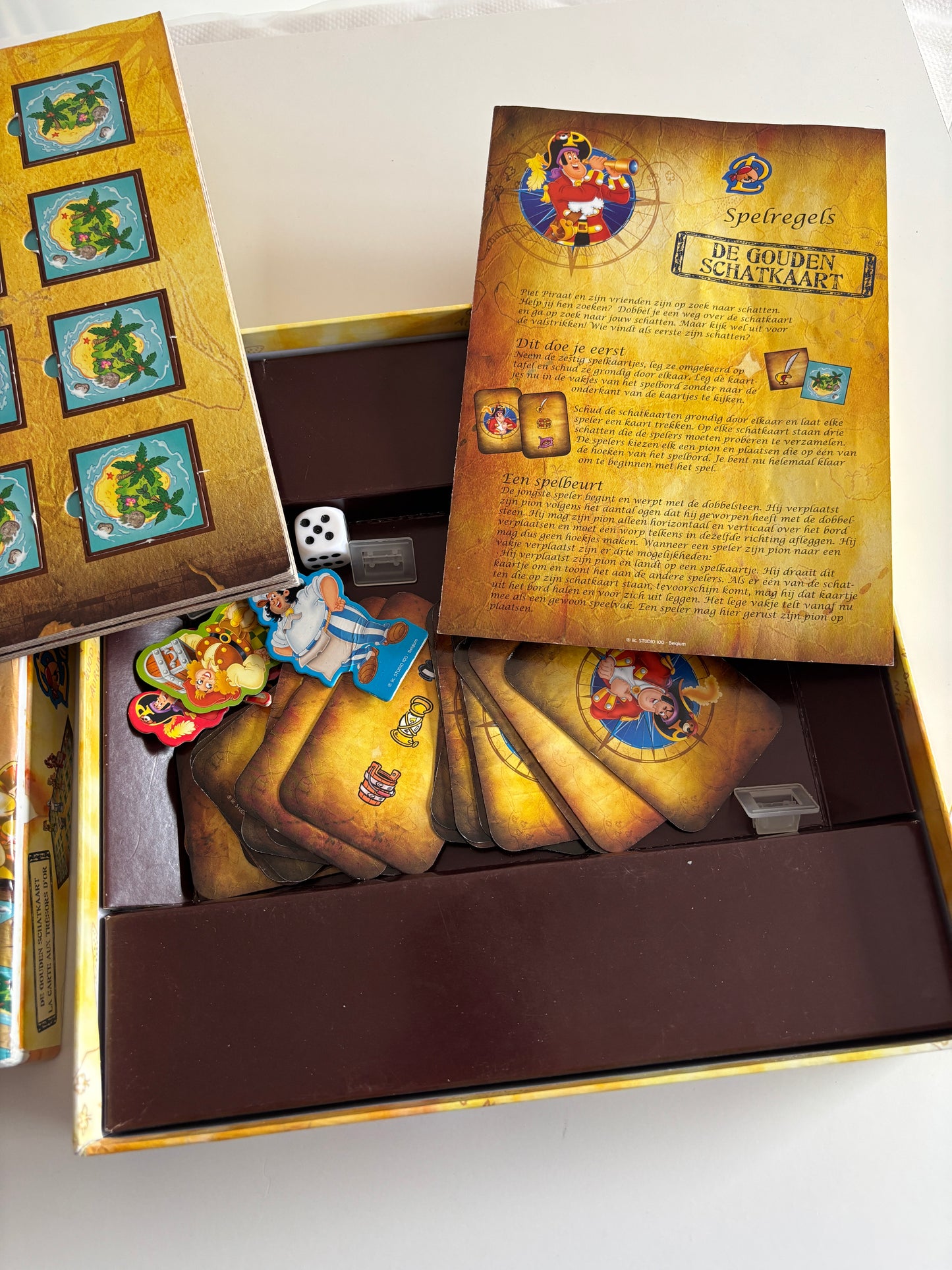 Bordspel Piet Piraat: De gouden schatkaart