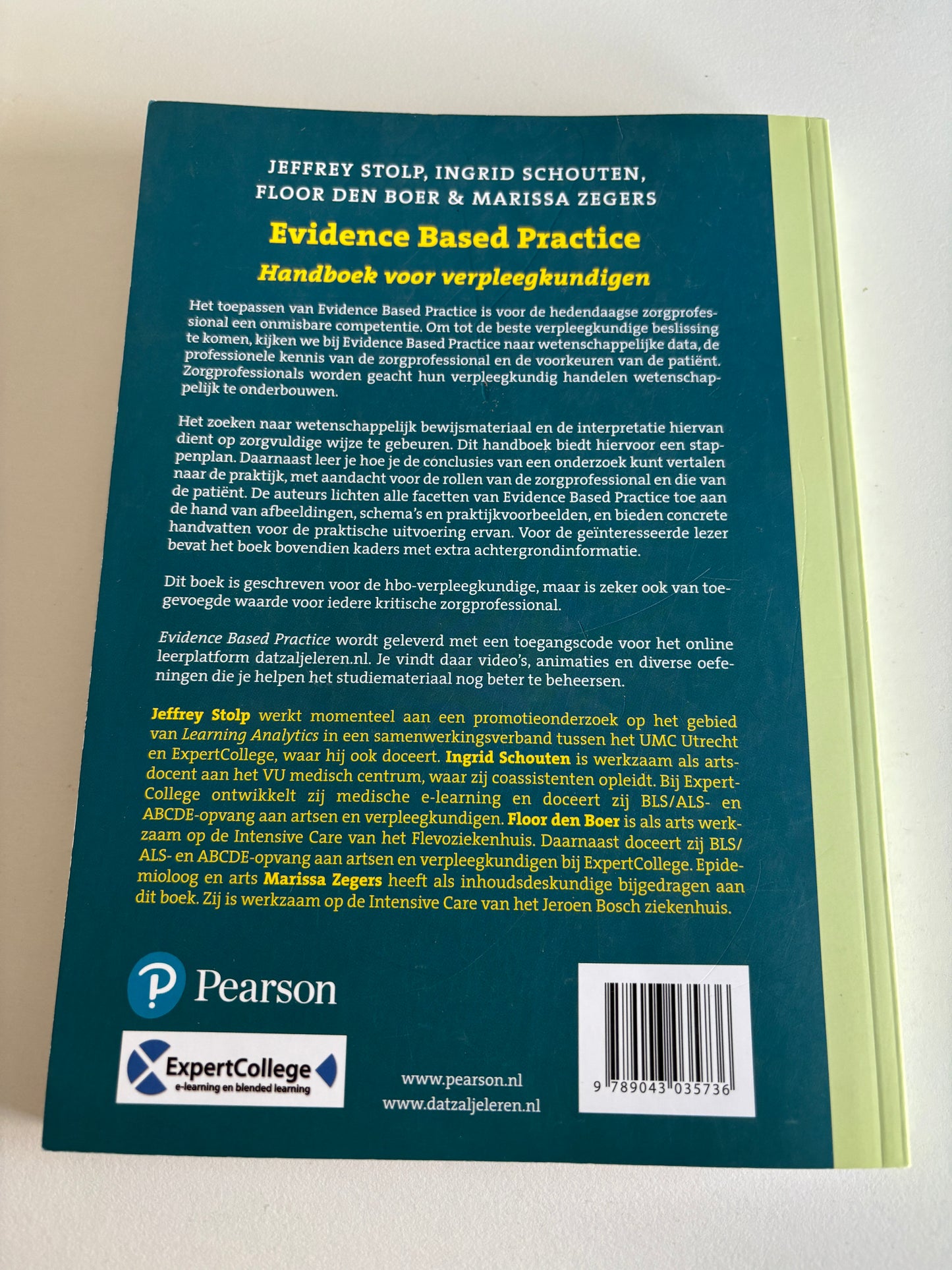 Evidence Based Practice: Handboek voor verpleegkundigen