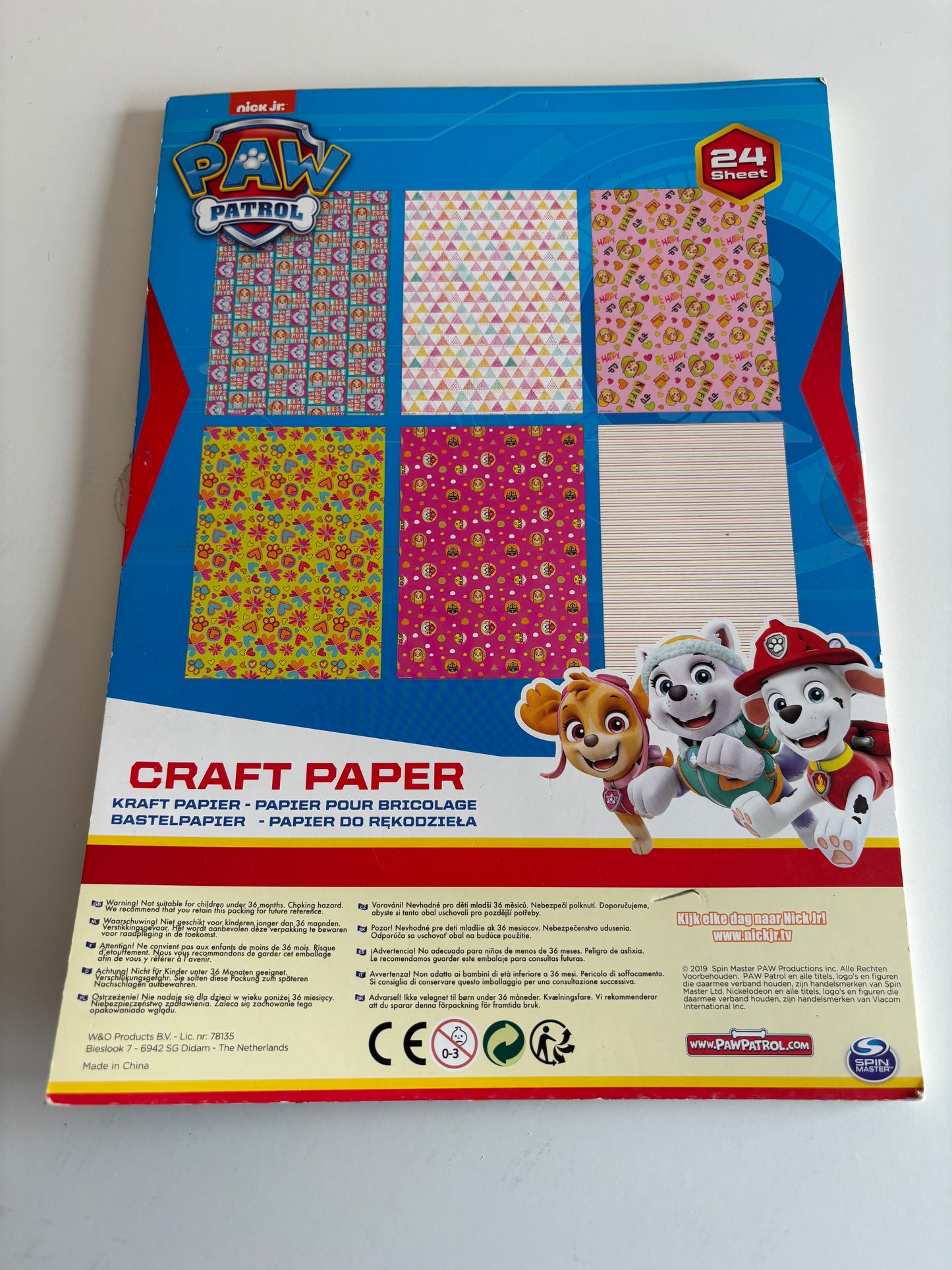 Tekenpapier Paw Patrol