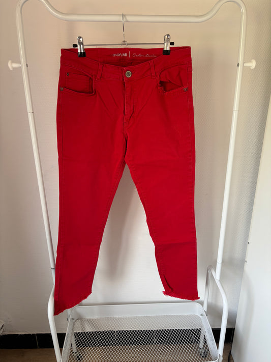 Rode jeansbroek