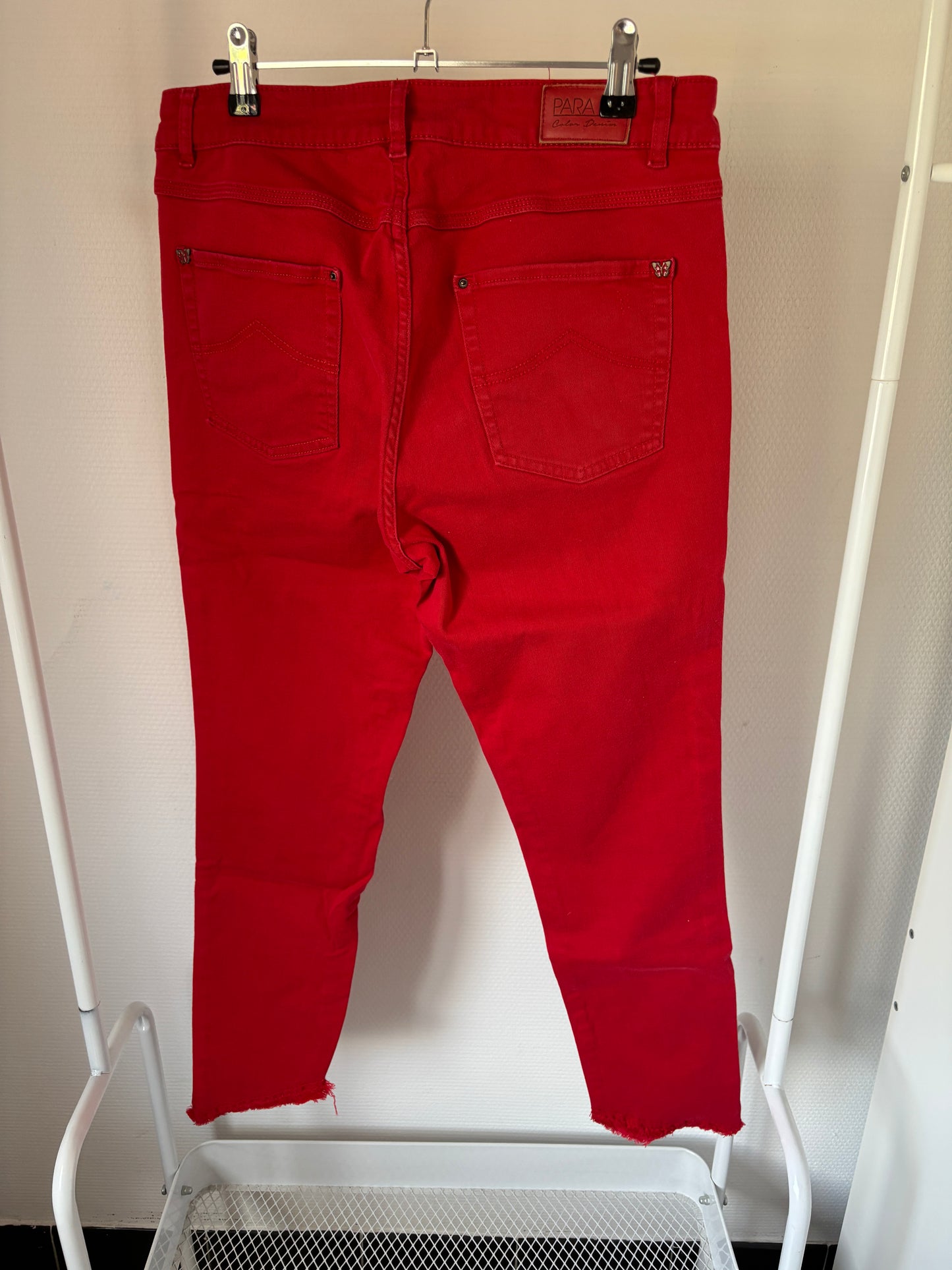 Rode jeansbroek