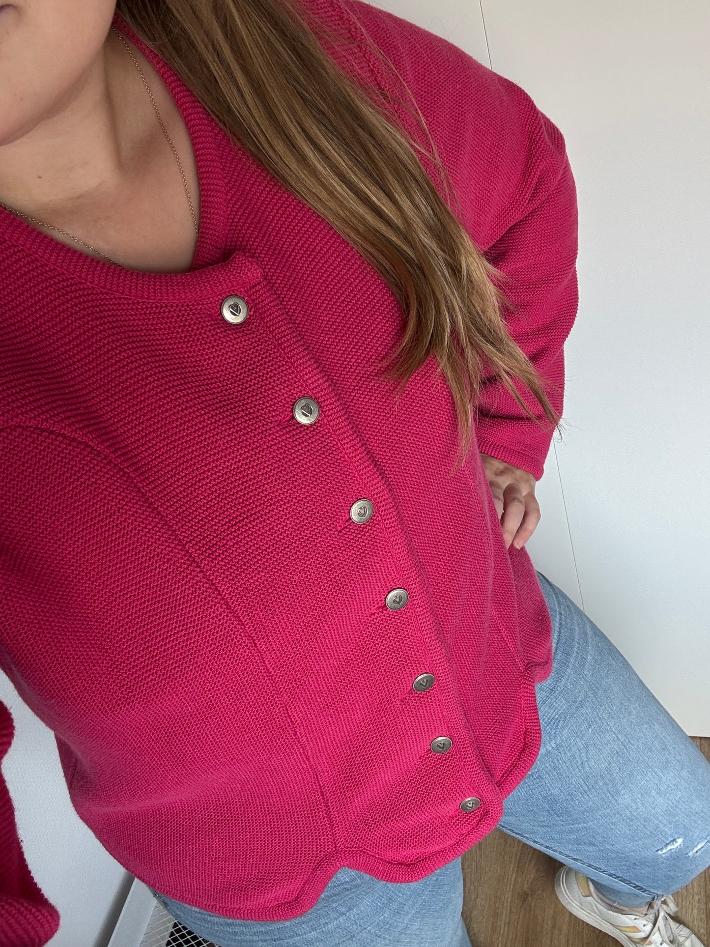 Roze blazer/cardigan