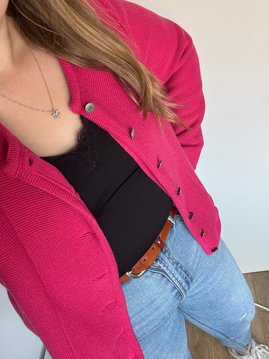 Roze blazer/cardigan