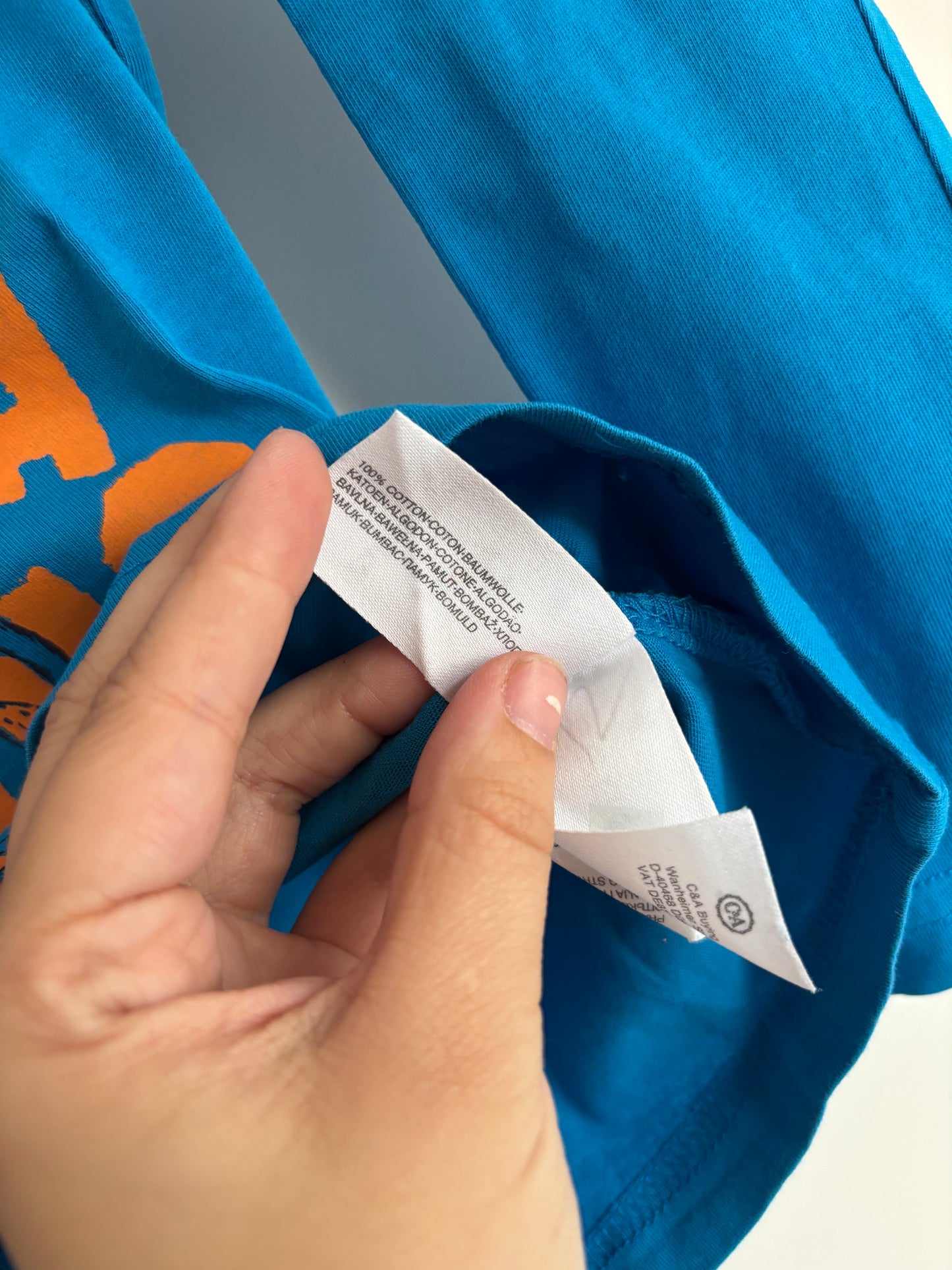 Blauwe longsleeve met dino