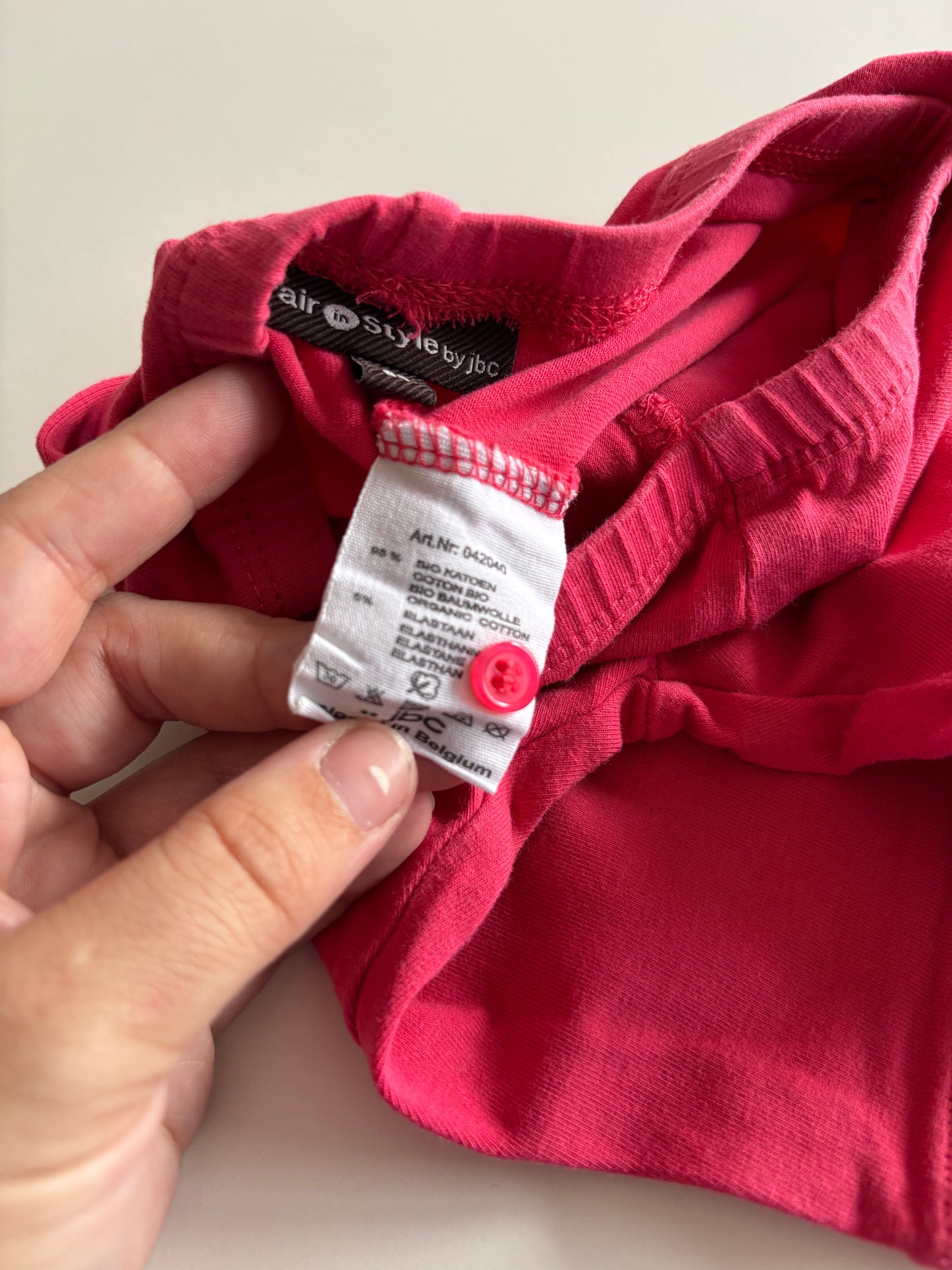 Setje: bloemenblouse en roze legging