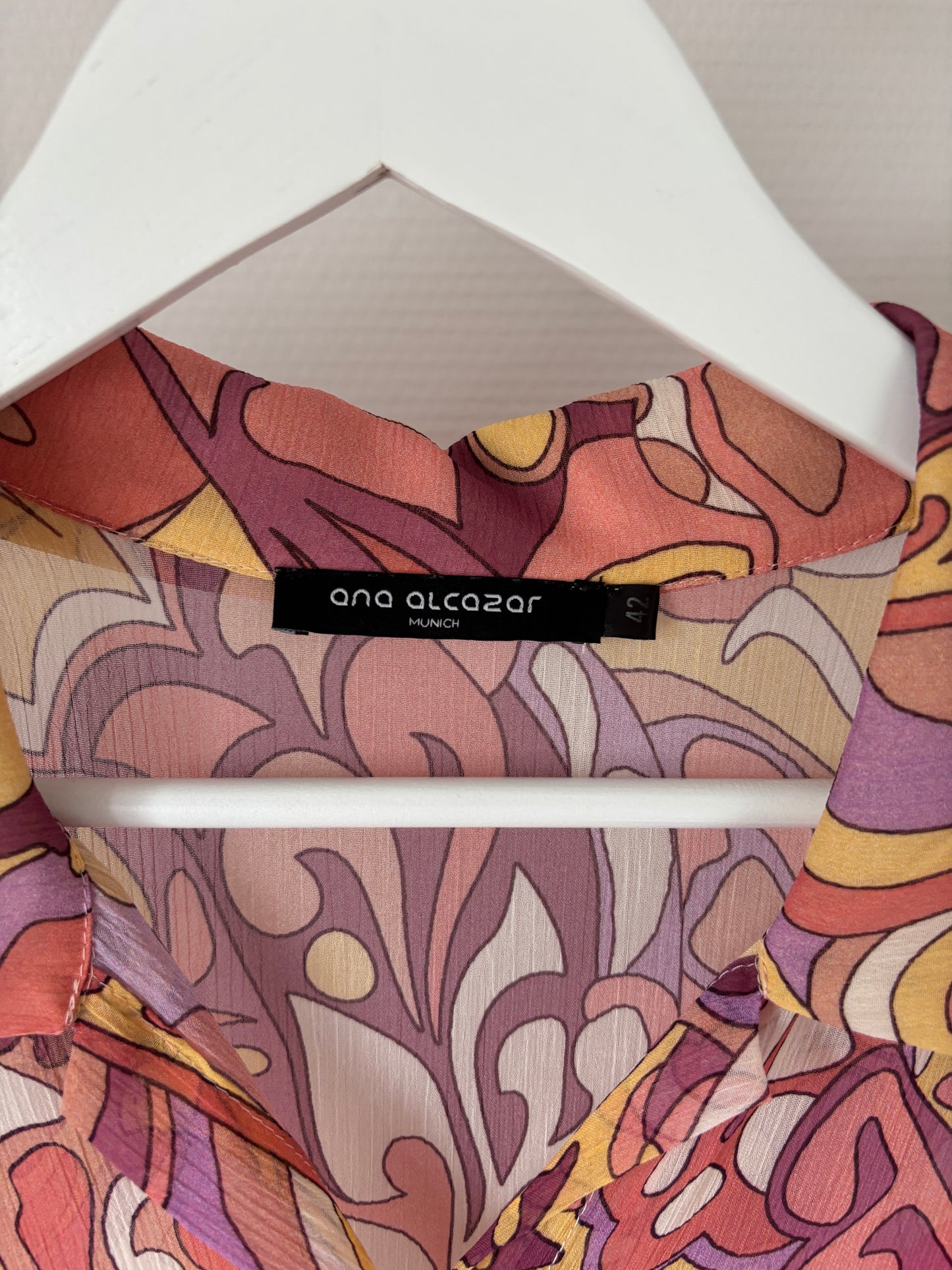 Pastelkleurige lange jurk