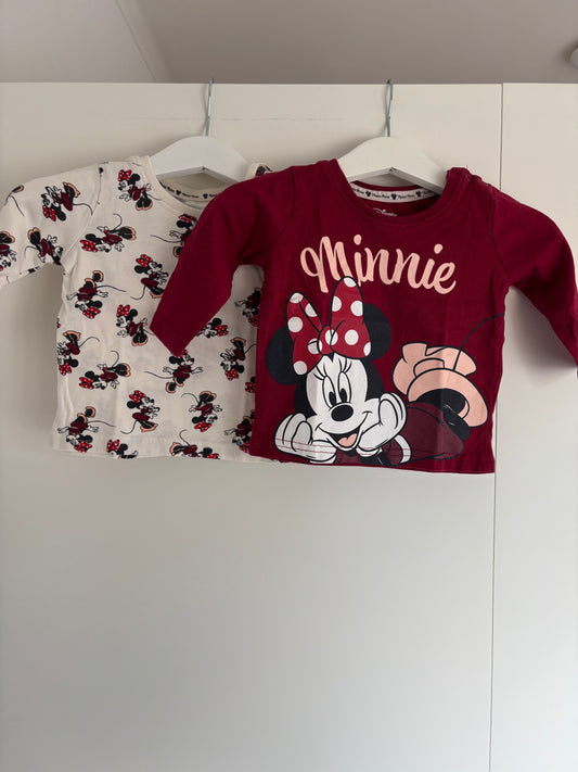 Bundel longsleeves (2) Minnie Mouse