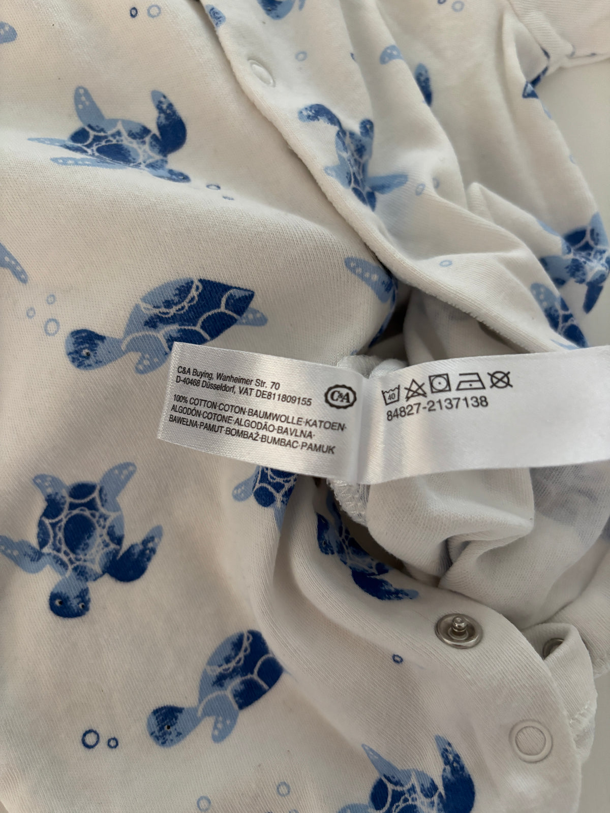 Witte eendelige pyjama | C&A | 56