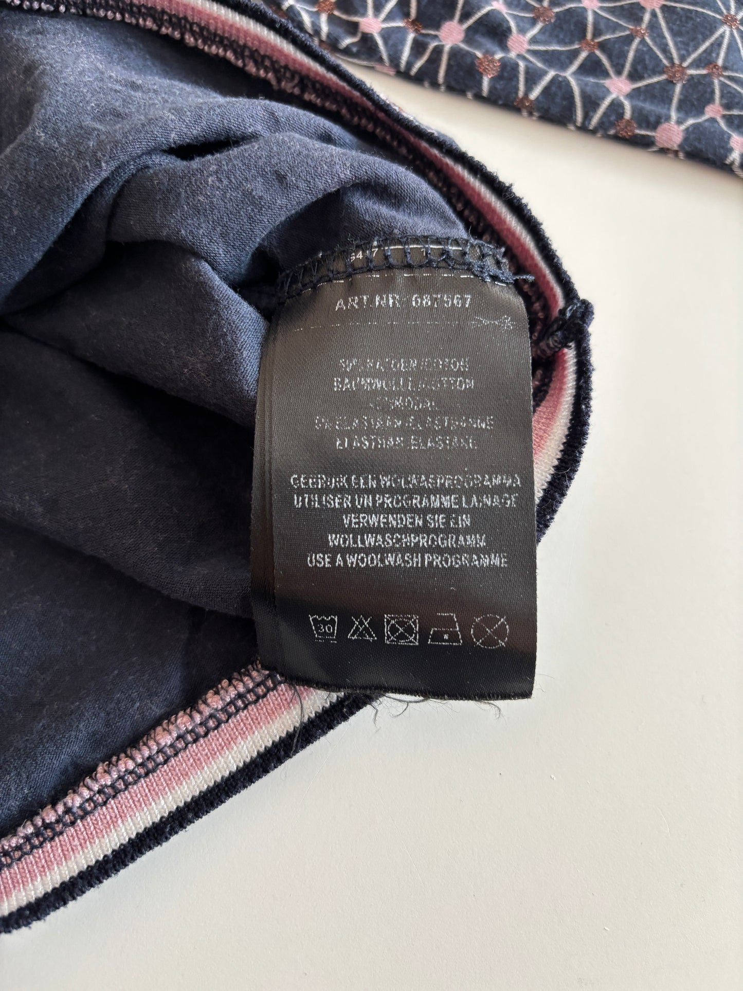 Marineblauwe longsleeve