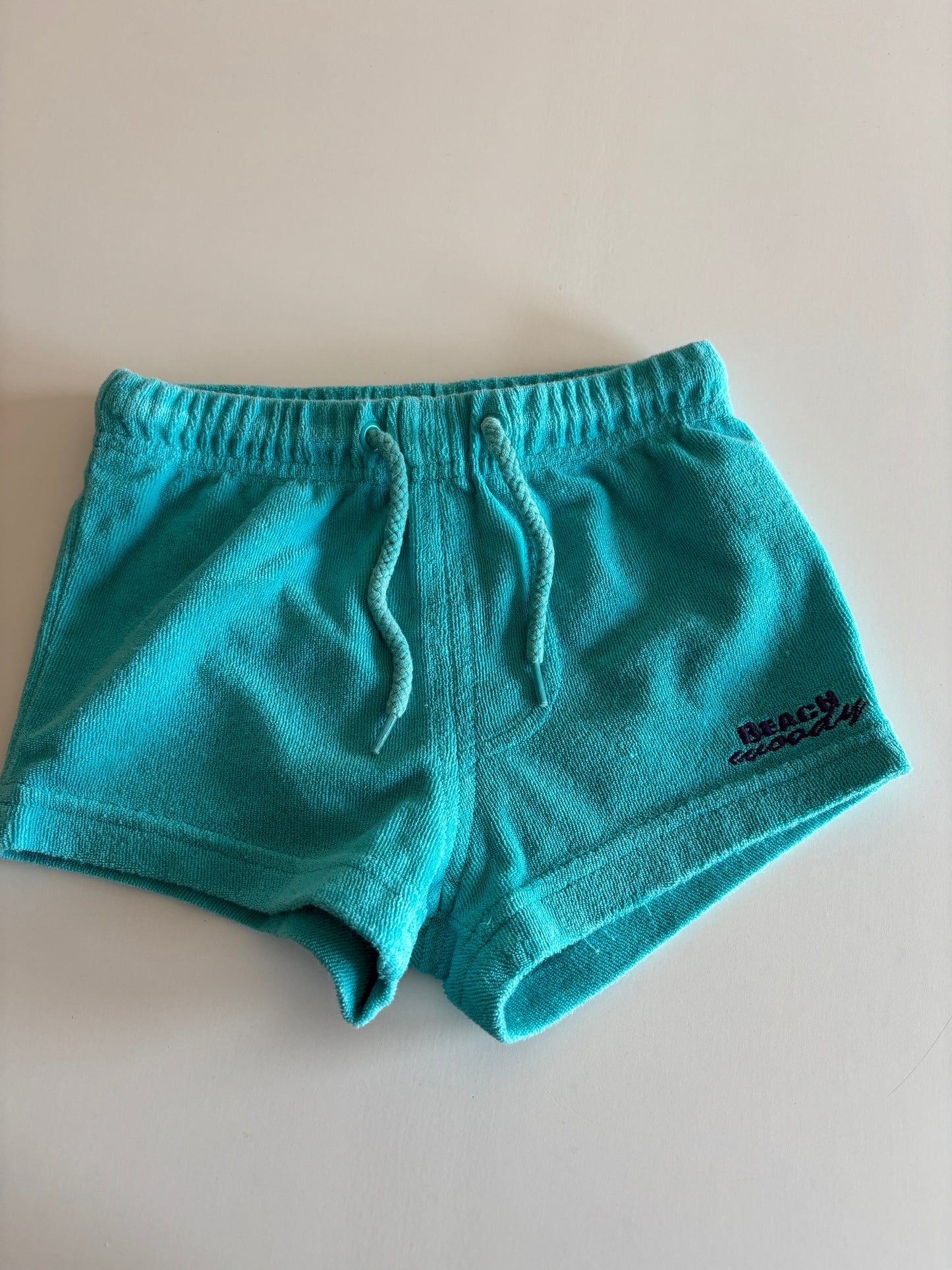 Lichtblauw shortje in badstof