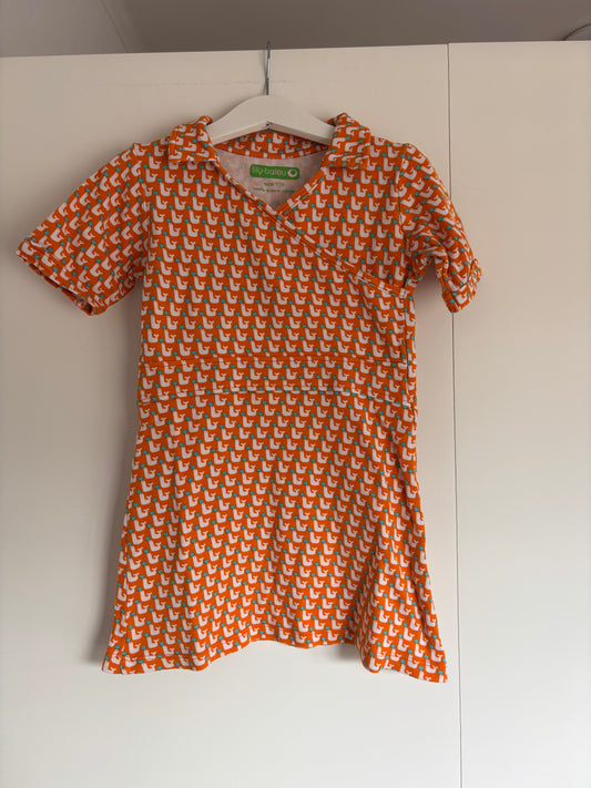 Oranje jurkje met zeehondjes